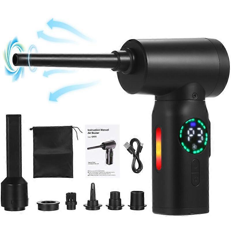 Spolverino ad aria - Pulitore con motore a spazzole con display digitale, 100 W 7.500 mAh Spolverino elettrico