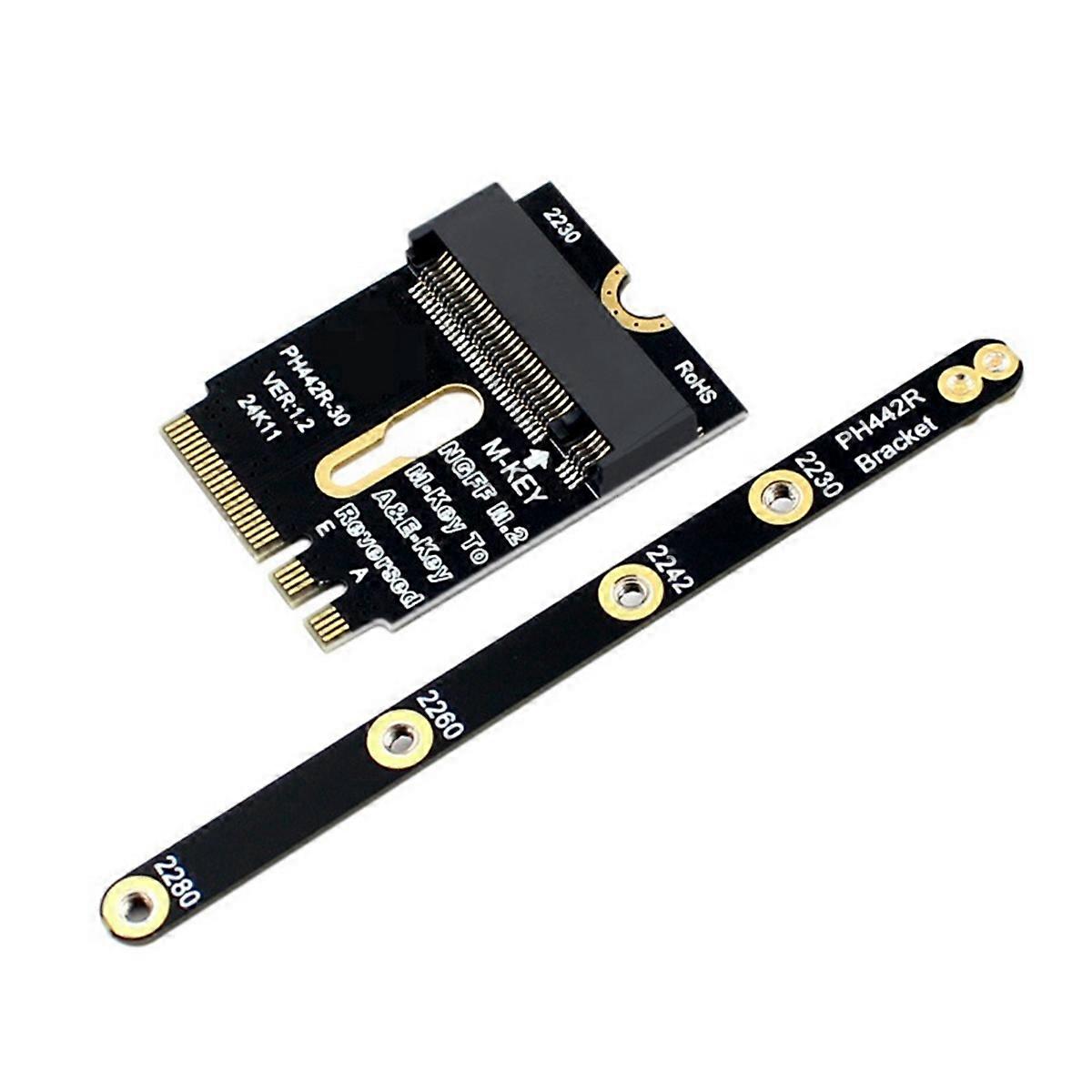 Adattatore Wifi M.2 Adattatore SSD Wifi M.2 a Nvme PCIe4.0 a M2 NGFF Key A + E Wifi Card Raiser per WiFi / W
