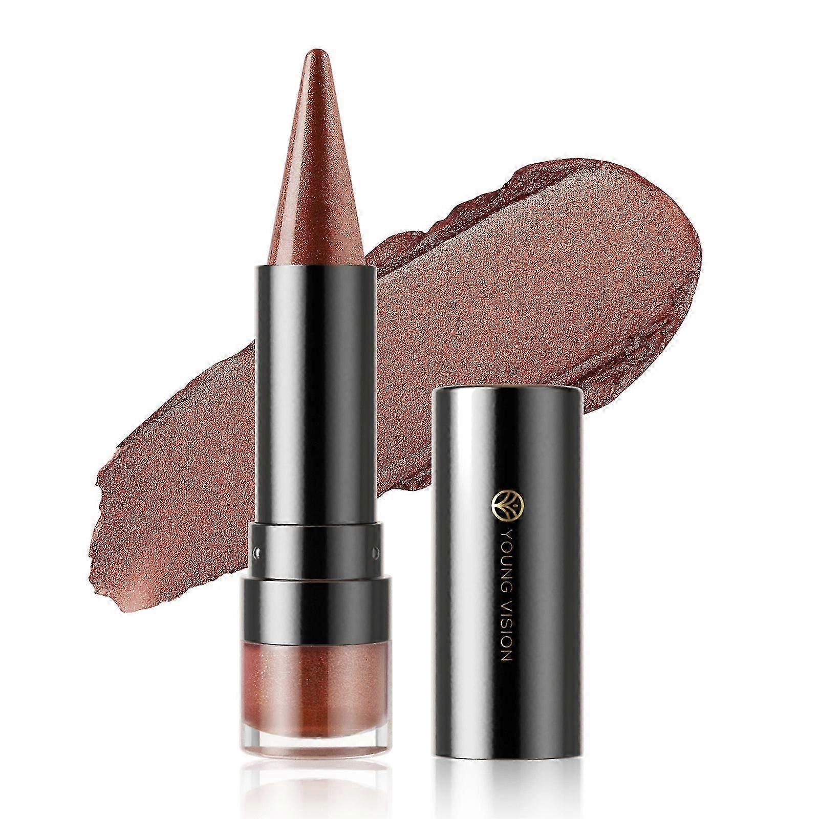 Functional Makeup Stick Moisturizing Lipstick Lip Liner Eyeshadow For Lips Eye And Contours With Metallic Effect 06style