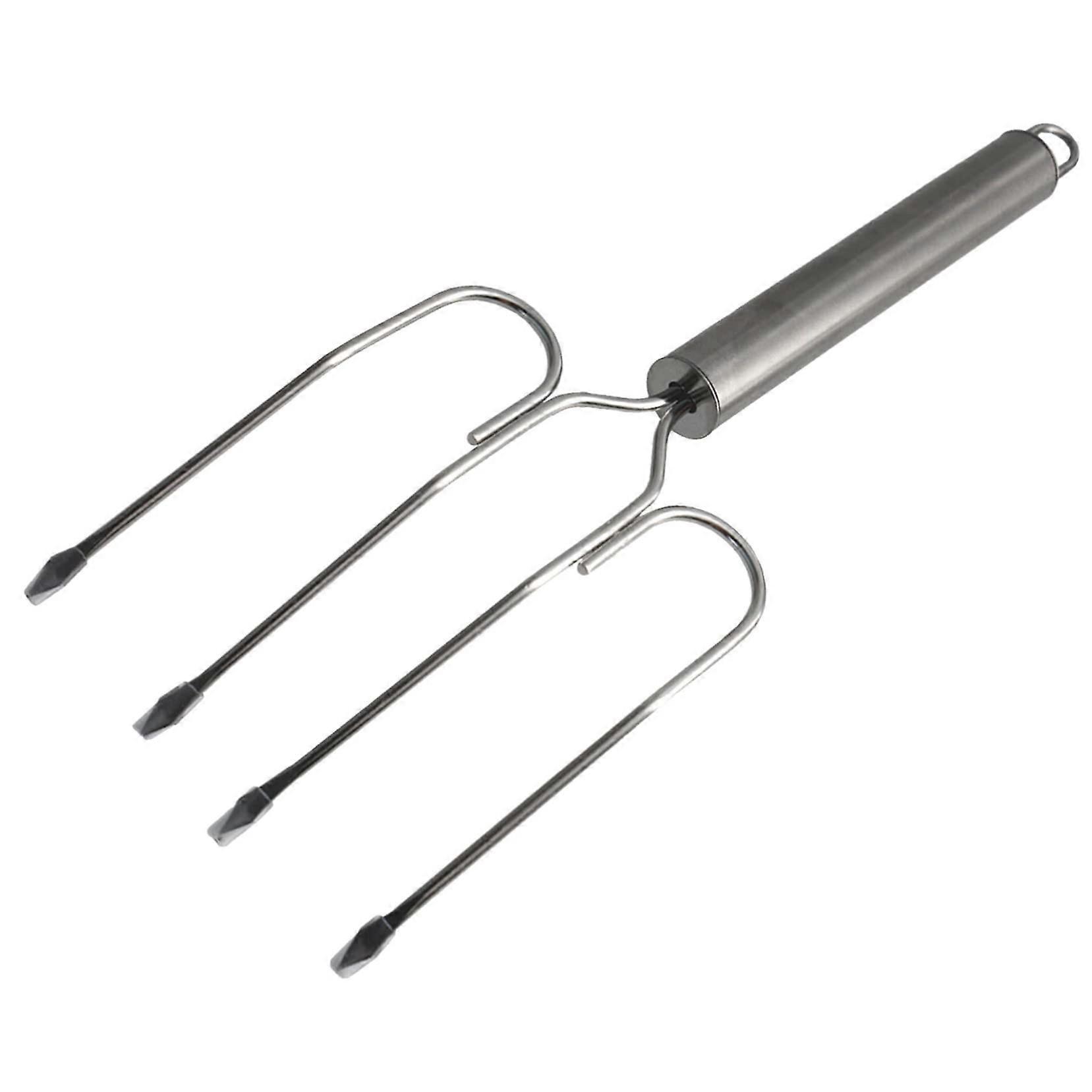 Turkey Fork Stainless Steel Outdoor Grill Tool - Roasting Chicken/Grill Fork, BBQ Grilling Fork