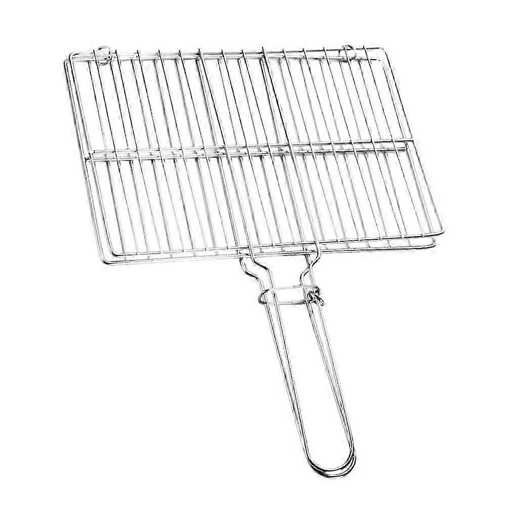 Collapsible Reinforced Grill Basket for Camping and Outdoor Cooking