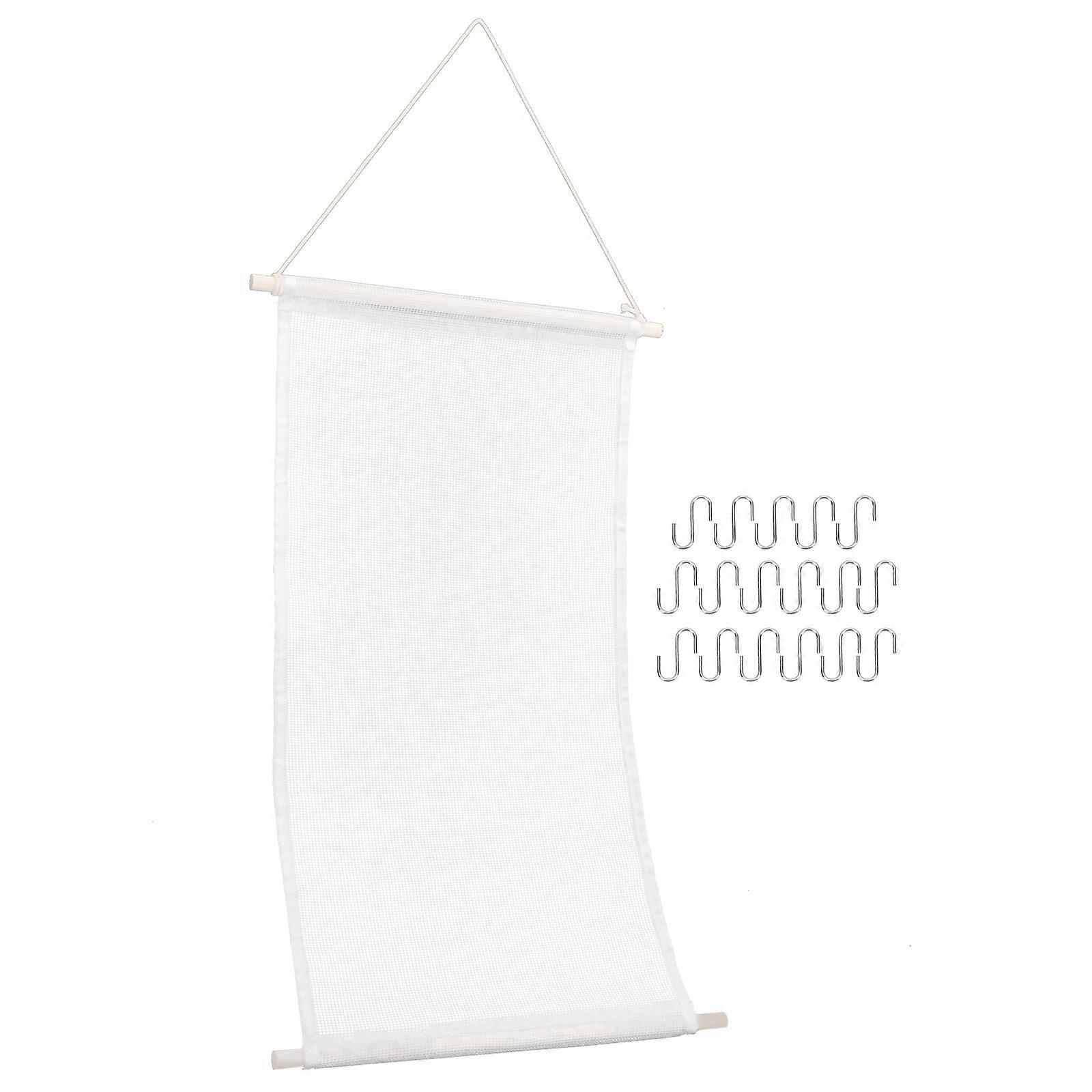 Earring Display Rack Hanging Jewelry Organizer Earrings Storage Holder Wall-Mounted Simple Shape Elegant Style 60x30cm 1Set