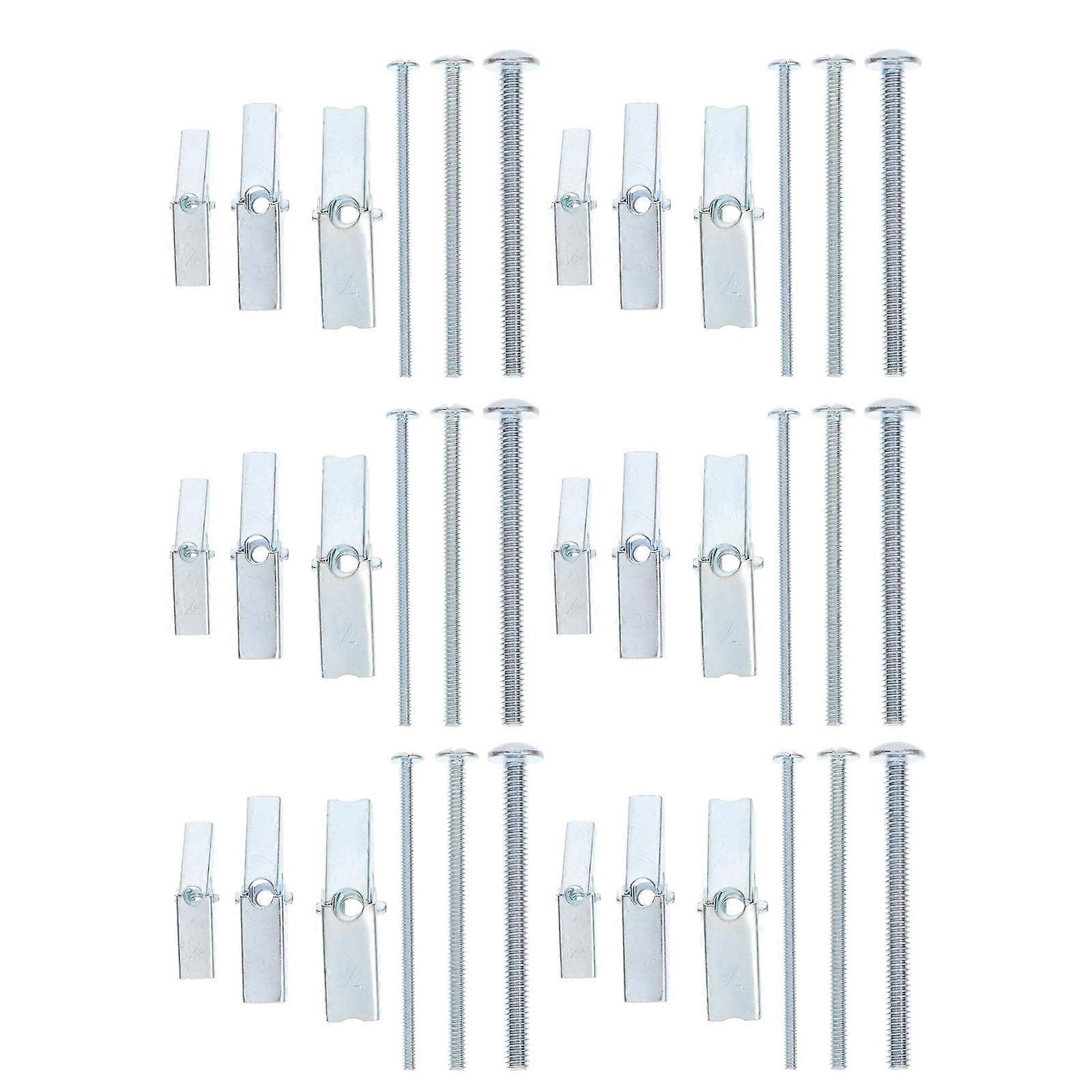 Nut And Bolt Set Toggle Bolt And Wing Nut Kit Contractor Tool 8.00X5.50X2.00CM Umbrella Shape Hollow Wall Anchoring 48Pcs