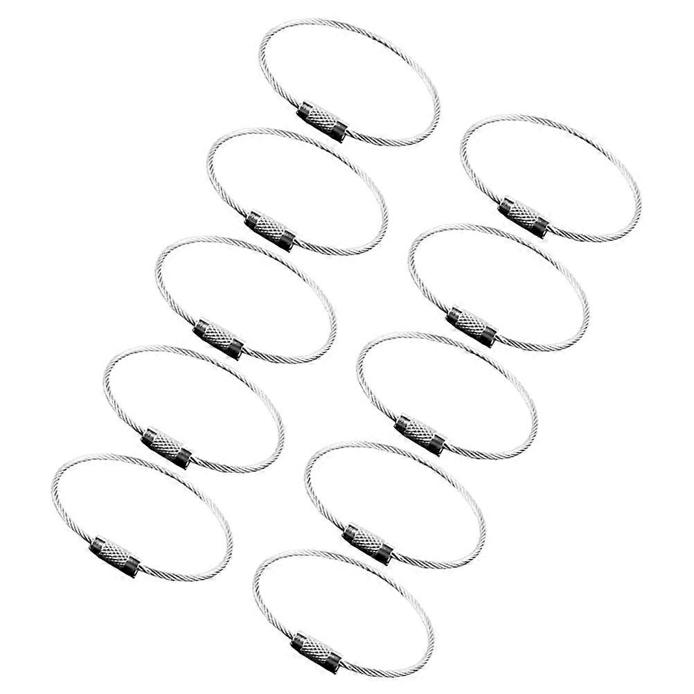 Here's a refined and professional product description for your **10pcs Heavy Steel Wire Key Rings with Mechanism**:
### **10pcs Heavy Steel Wire