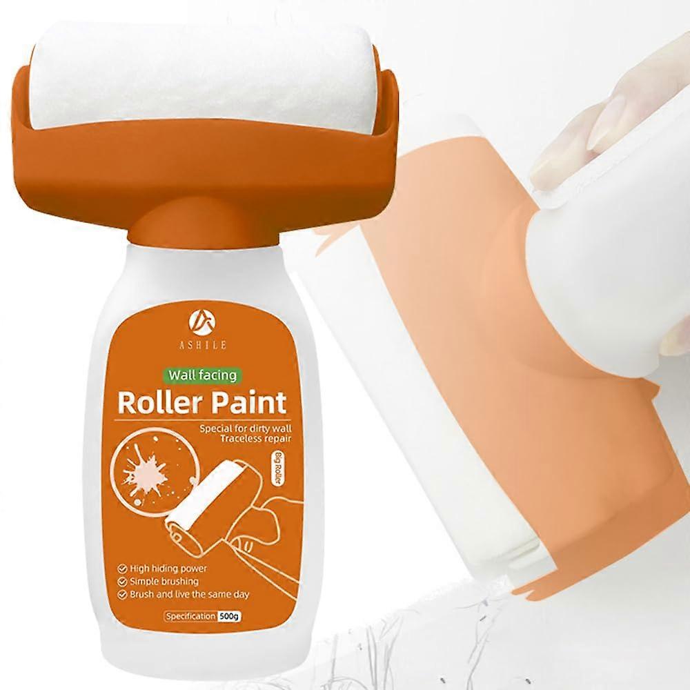 Wall Paint Touch Up White, 500 g Wall  Roller Brush with Paste