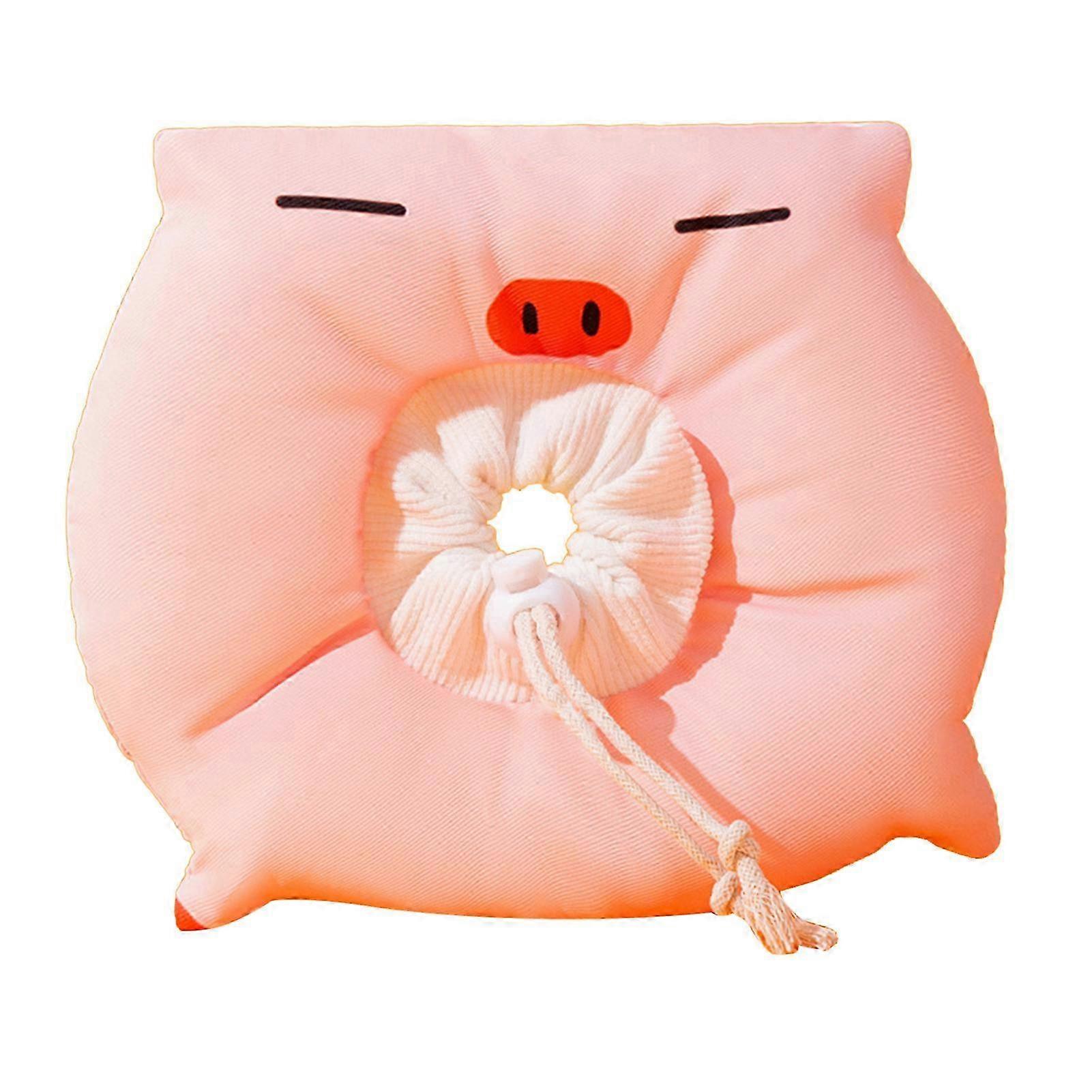 かわいい動物の形をした猫の回復襟子猫と子犬のピンクの豚のための調節可能なコーン