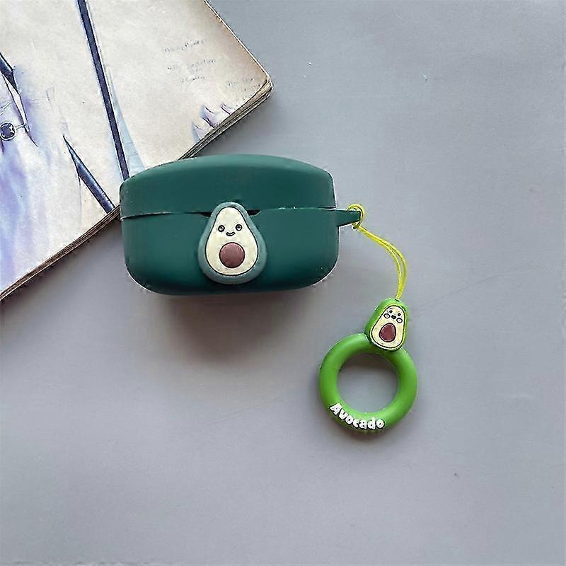 Type N For Wireless Bluetooth Earbuds Cartoon Fruit Silicone Case with Loop Strap