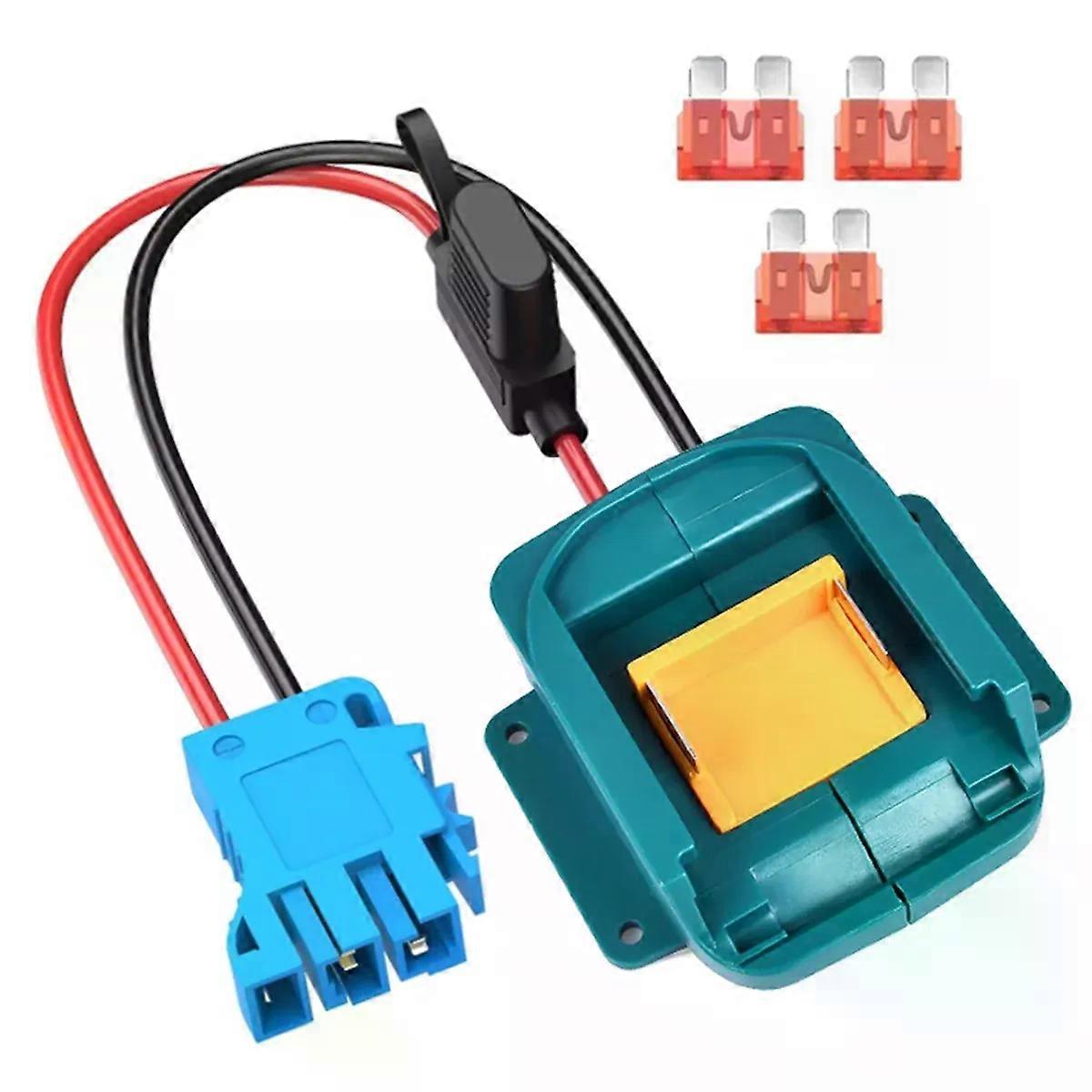 Power Wheels Adapter for MAKITA 18V Li-Ion Battery Adapter Conversion Kit with Fuse Holder and Wire Harness Connector