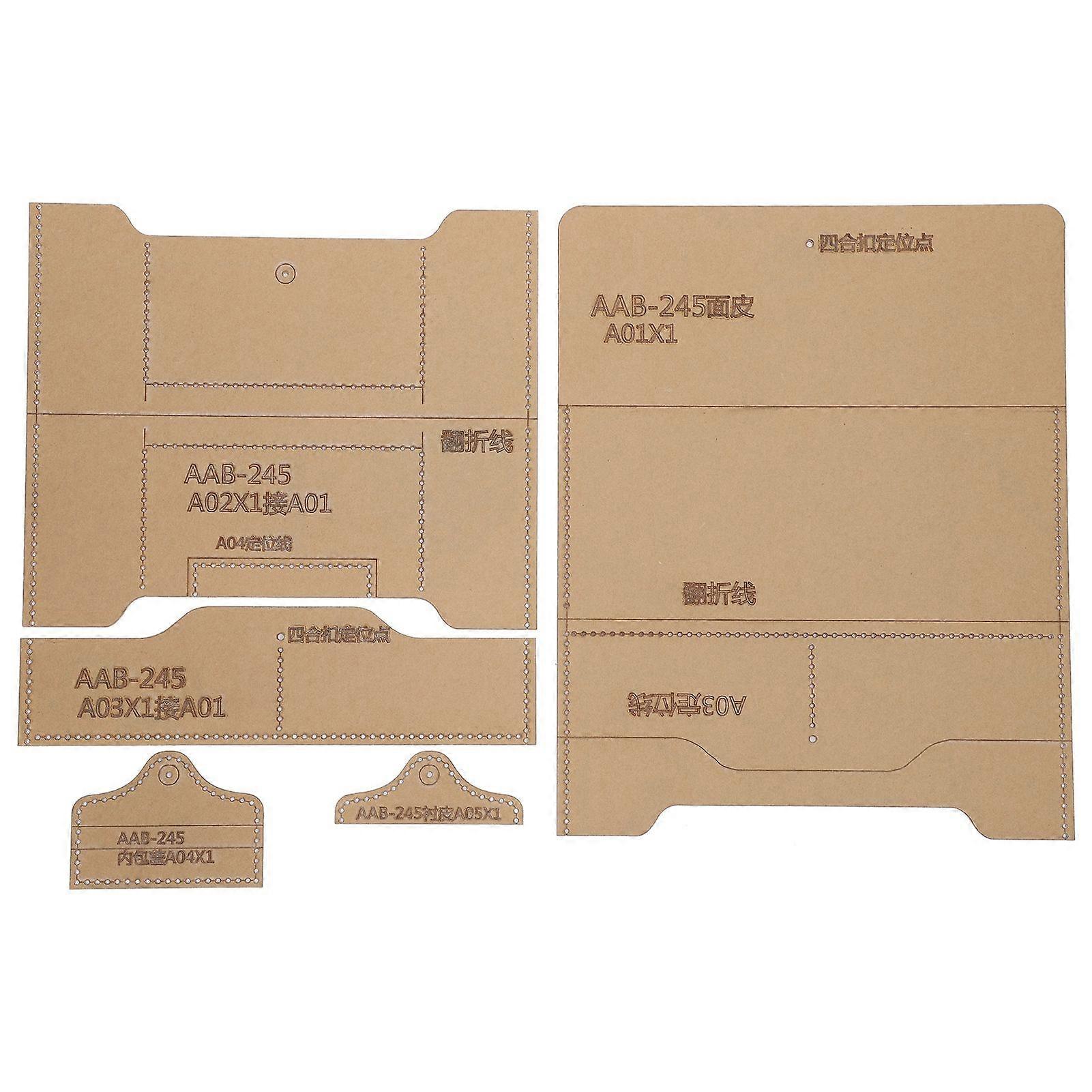 2025 Latest Model  Acrylic Template Tool Long Wallet Pattern DIY Leather