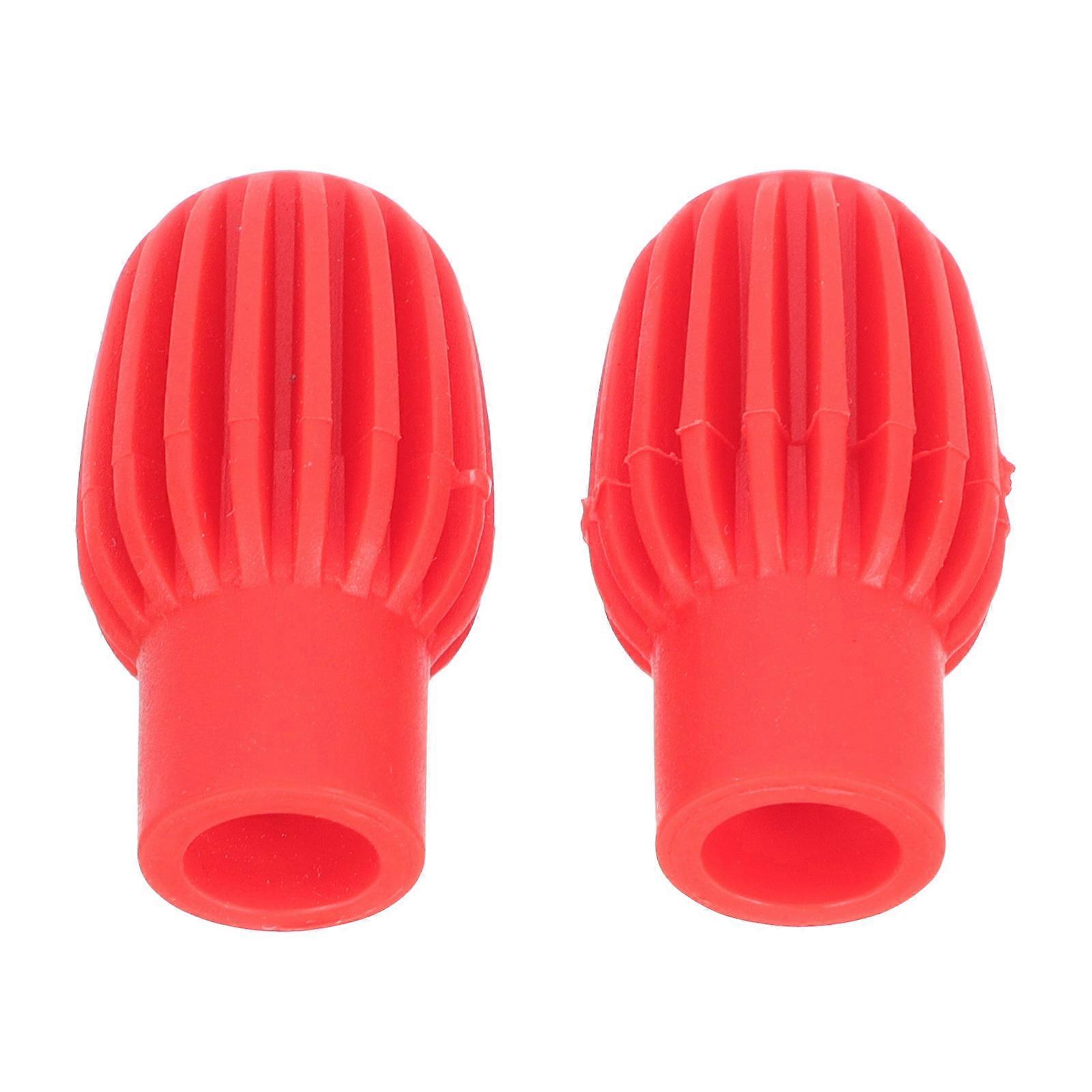 Silicone Drumstick Covers Sound Reducing Mute Protectors for Drum Set Accessories, Durable Soft Caps for Practice & Drumstick Protection