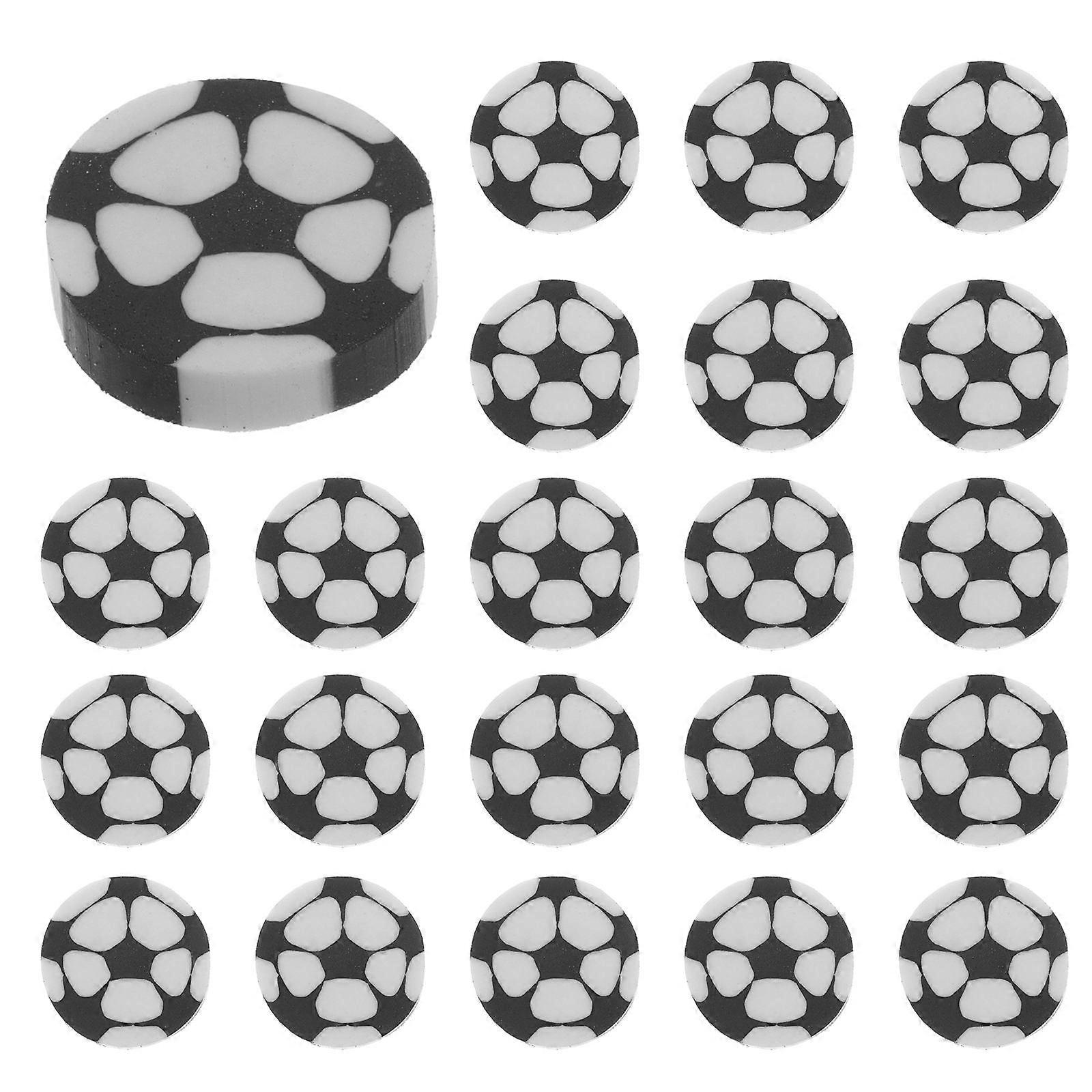 Soccer Erasers Tpr 70Pcs Multi Durable Soft for School Use