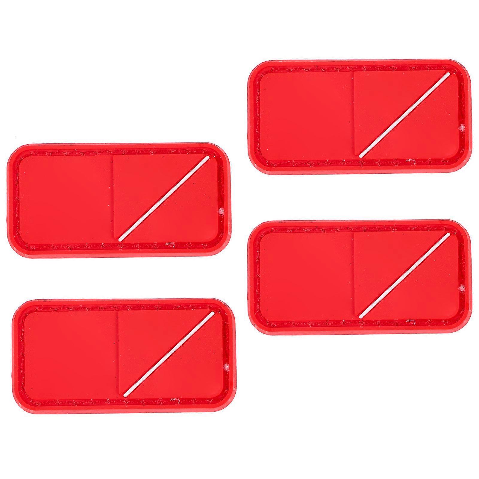 Clothes Patches Positive Blood Type Patch Emergency Identification Durable PVC Material Gel Coating Users 4Pcs