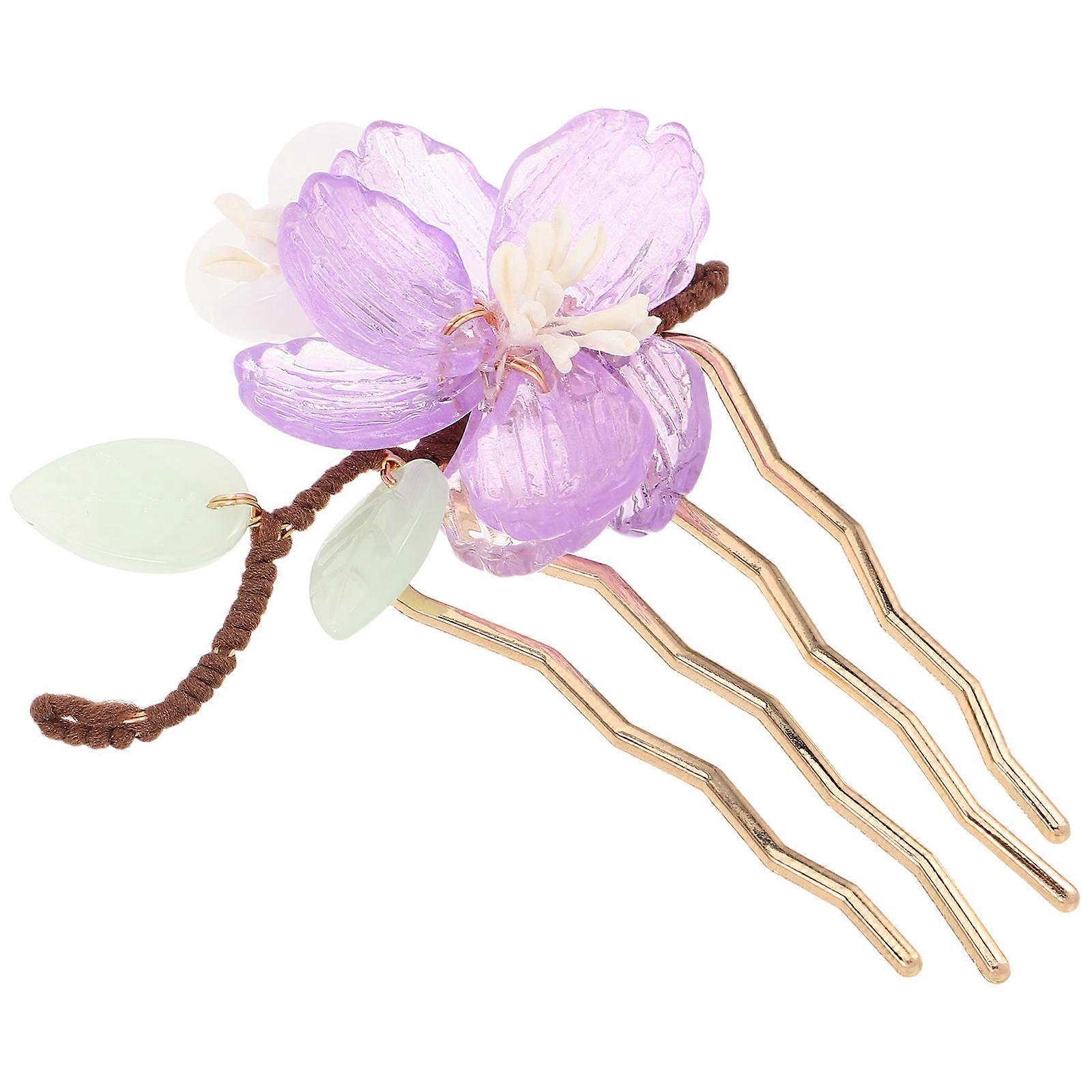 It looks like you've provided a product title or listing description for a **floral hairpin**. If you're looking to improve or expand this