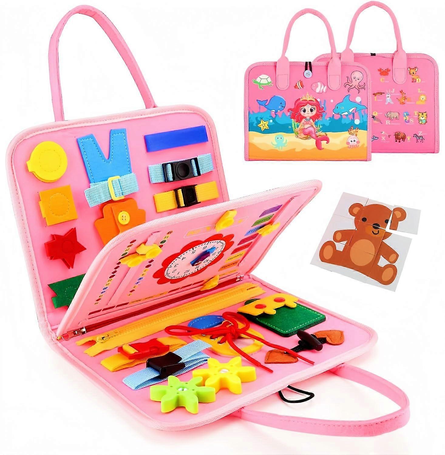 Felt Writing Board in Pink - Soft Material, 60x90 cm, Ideal for Home Office and Classroom Use