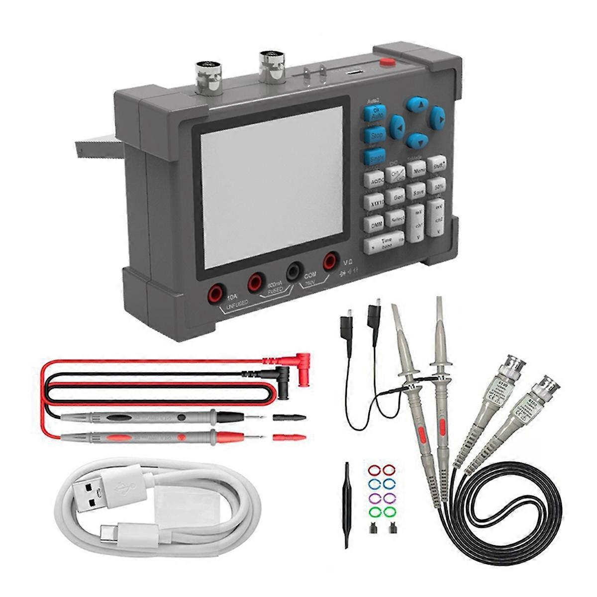 3in1 Multi-Function Digital Oscilloscope Dual Channel 250MSa/S Sampling Rate 3.2inch IPS Display