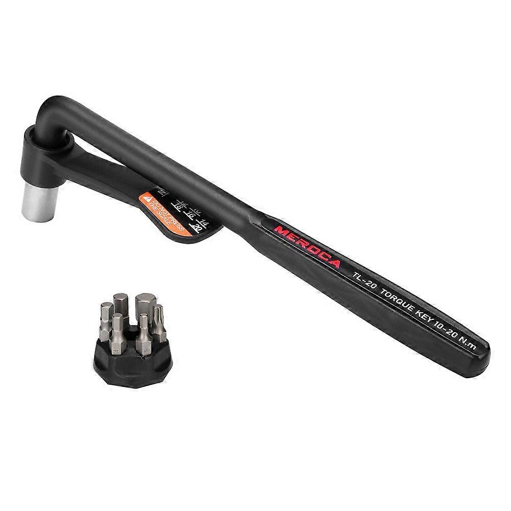 Bicycle Torque Wrench with Bits Set Portable Bike Spanner Kit Hexagon Wrench Bicycle Maintenance and Repairing ToolsYMQX)