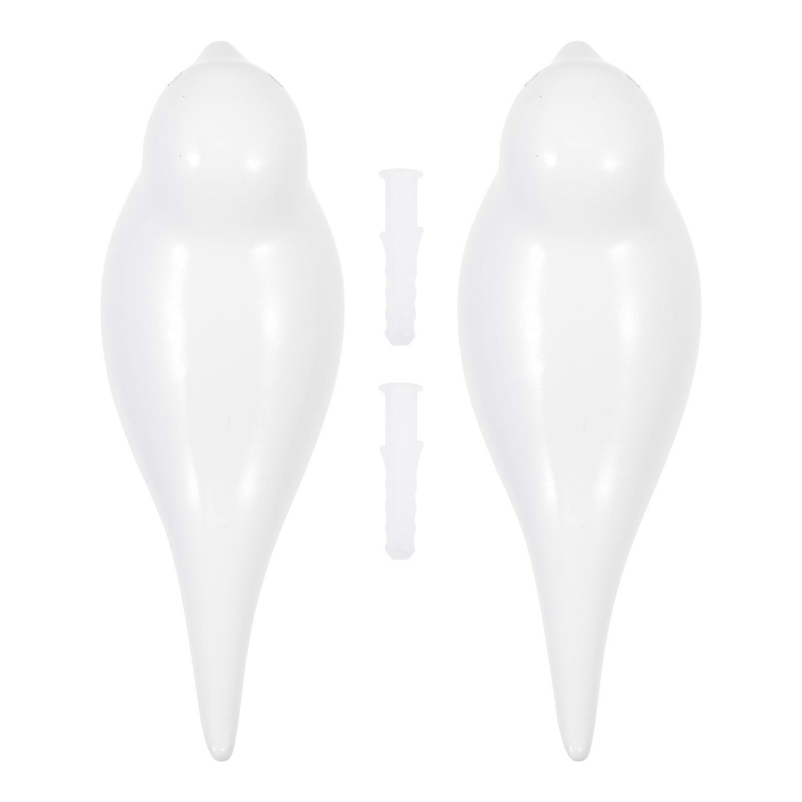 Bird Shaped Wall Mount Hooks High Hardness Easy Installation 2Pcs
