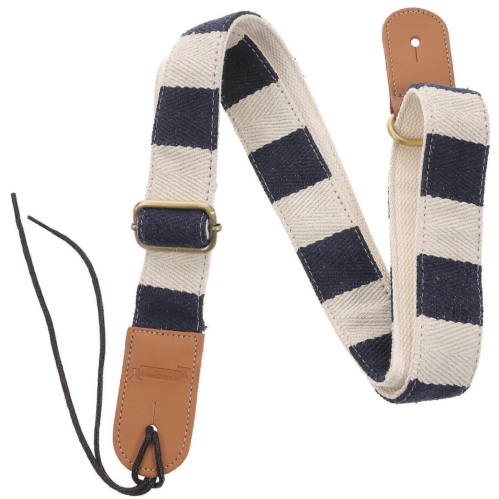 Adjustable Durable Ukulele Strap with Stripe Design for Guitarists – Wear Resistant & Practical Music Accessory