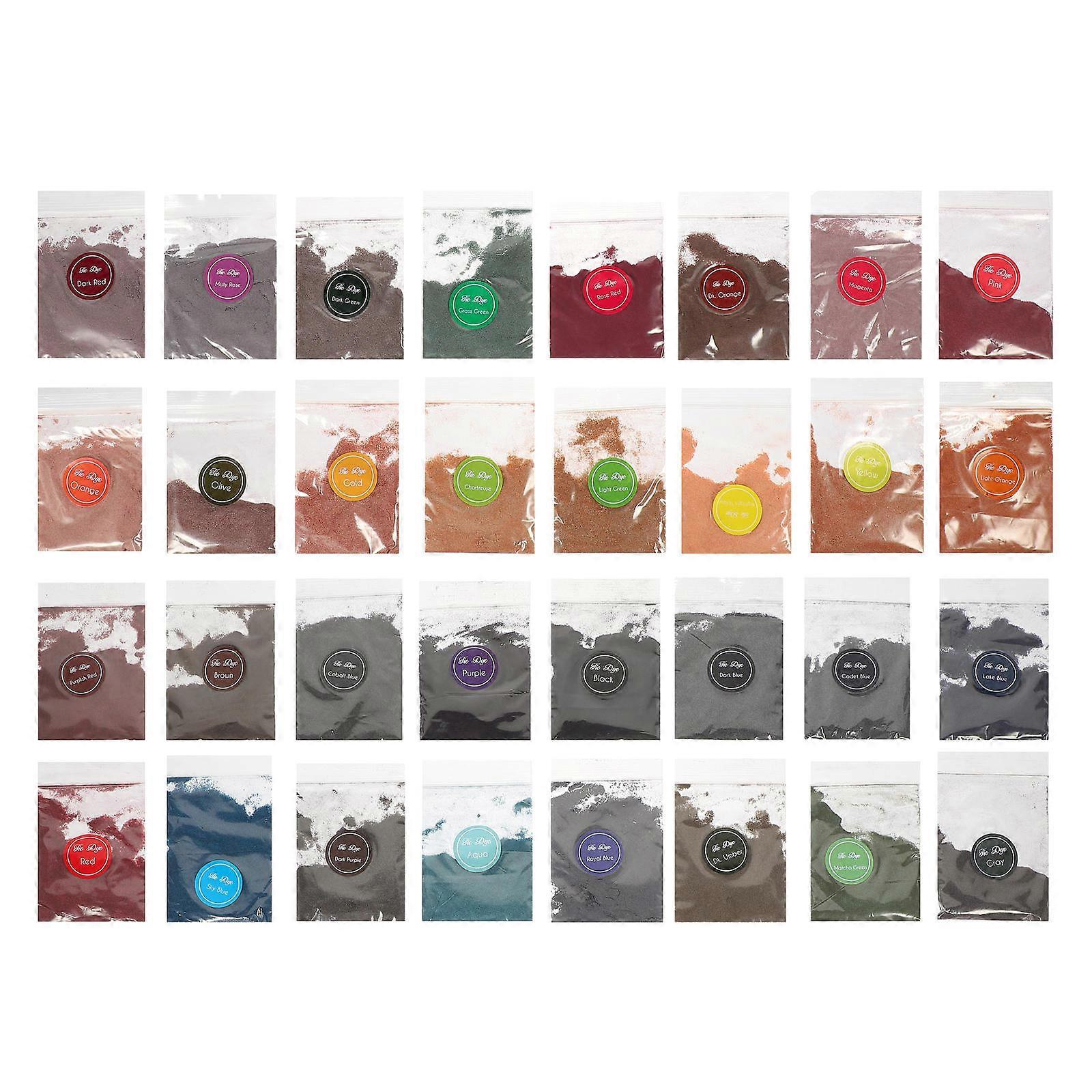 Yaratıcı Festival Tasarımları için Batik Tozu Toplu Set – Gömlekler için Canlı Renkler ve Yetişkinler için Kendin Yap El Sanatları