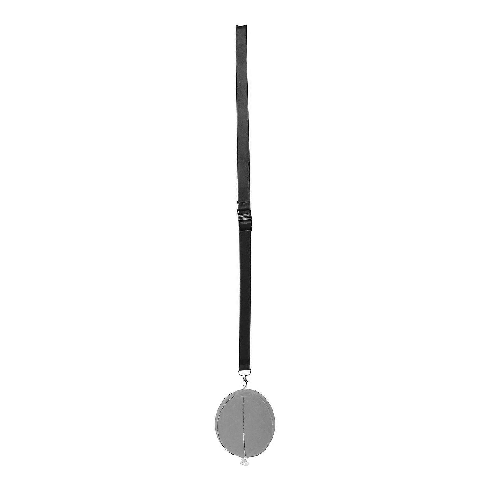 Golf Training Ball Golf Swing Trainer Ball Grey Round Shape For Indoor Practice Arm Correction Inflatable 1Pack