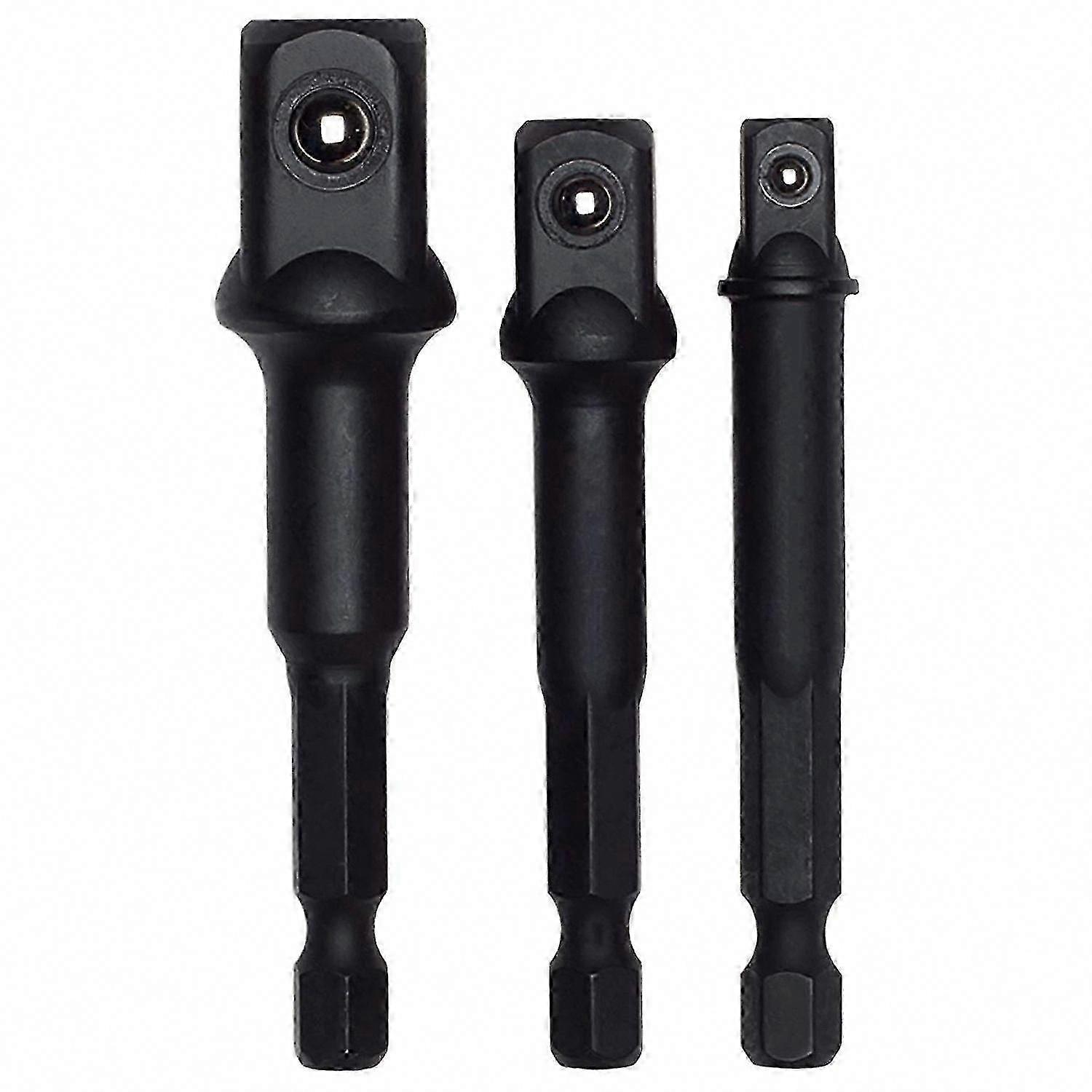 Heavy Duty Socket Adapter Set | Convert Drill to Nut Driver | 1/4", 3/8", 1/2" Drive Sizes