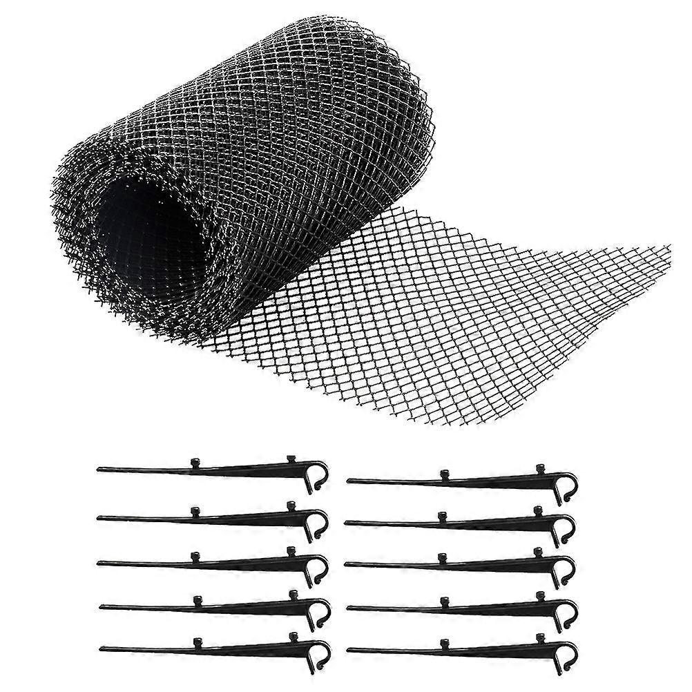 Gutters Leaf Net Practical Design Drainage System Protection Mesh Heat Resistance 1Set