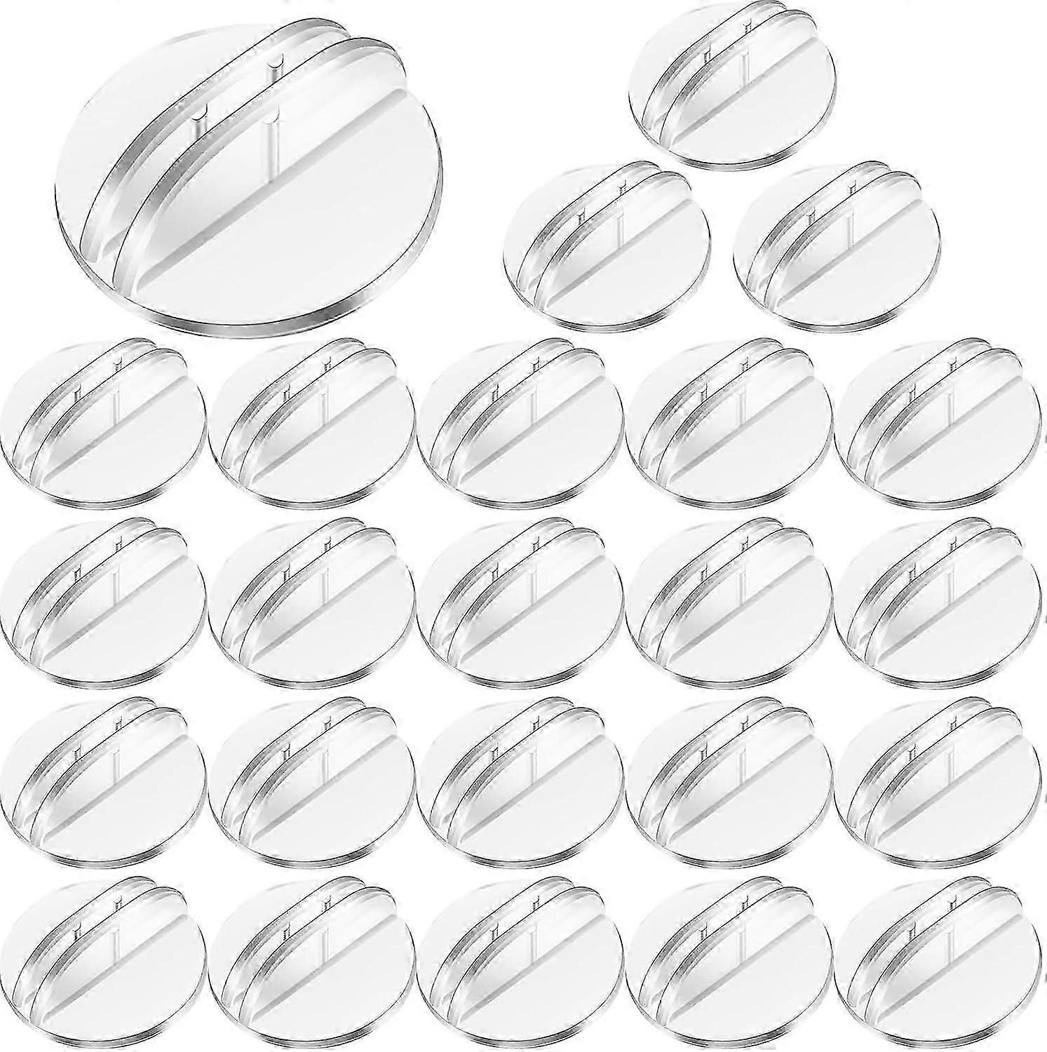 50 Pcs Card Stands Translucent Plastic Card Holders Game Card Stands Paper