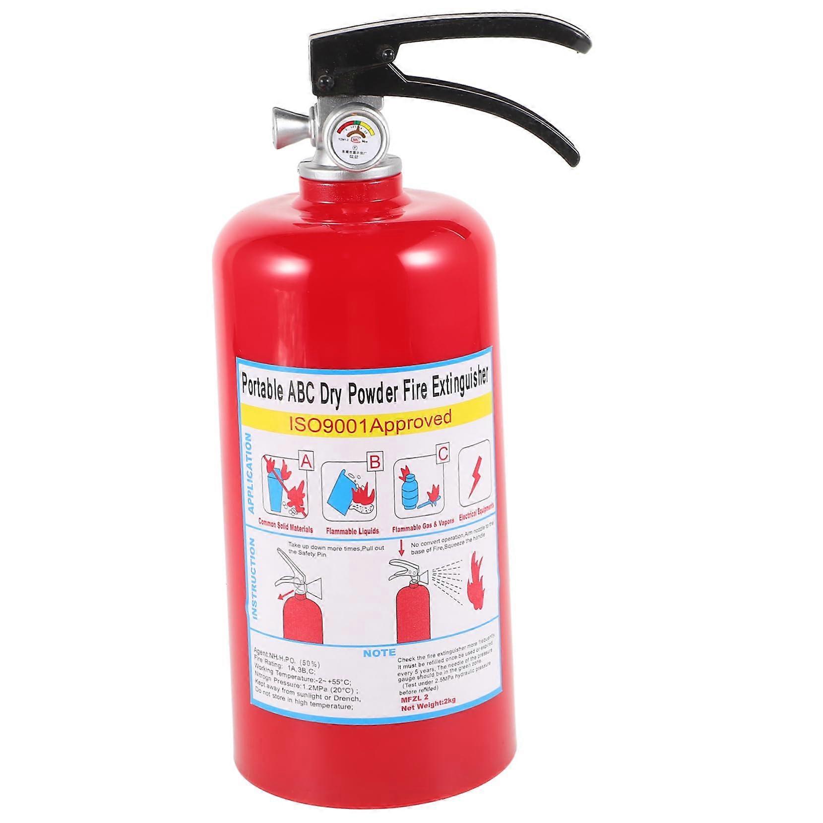 Piggy Bank Fire Extinguisher Home Display Cash Locker ABS Red