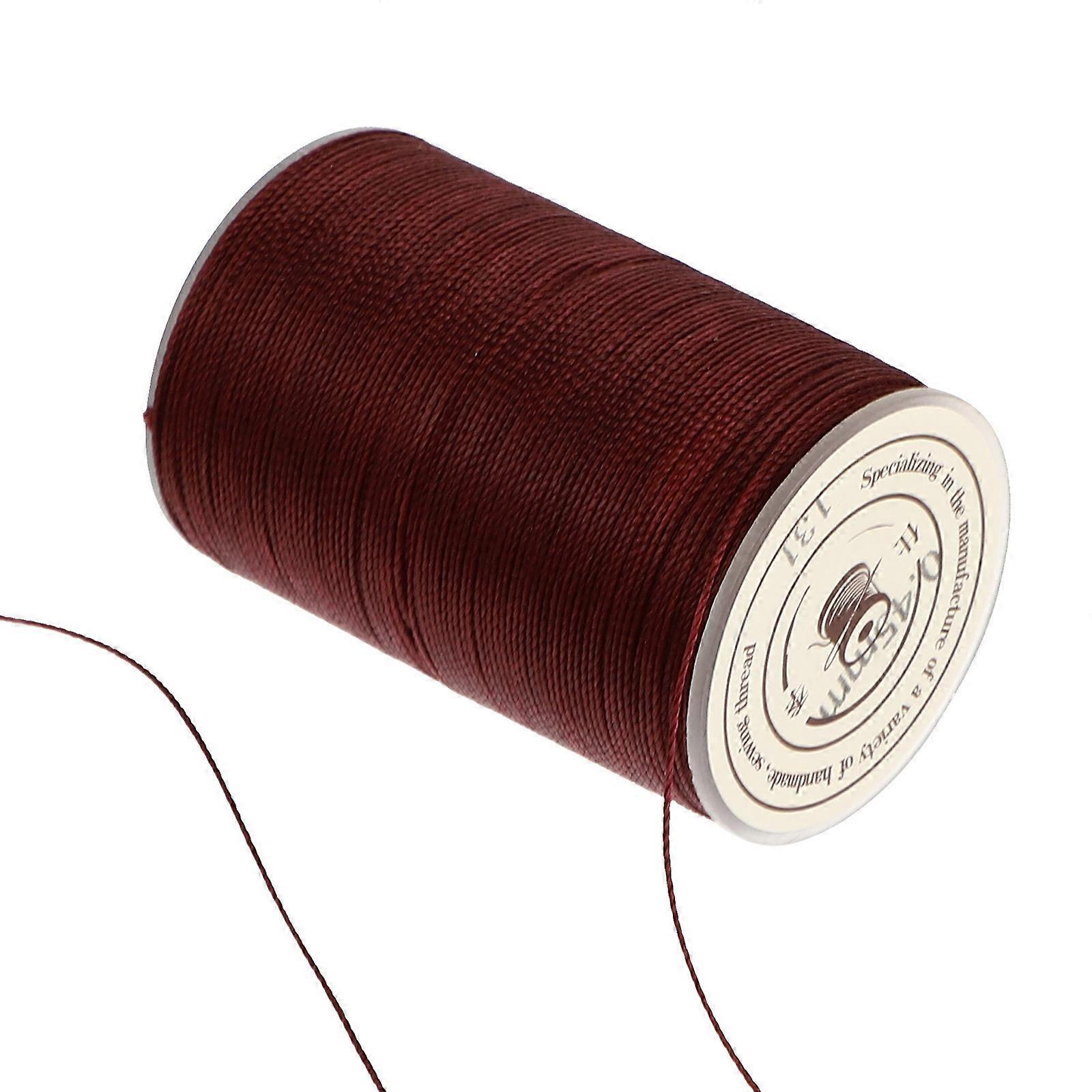 Leather Sewing Thread Hand Stitching Diy Craft Red Brown Standard Size 1Pack