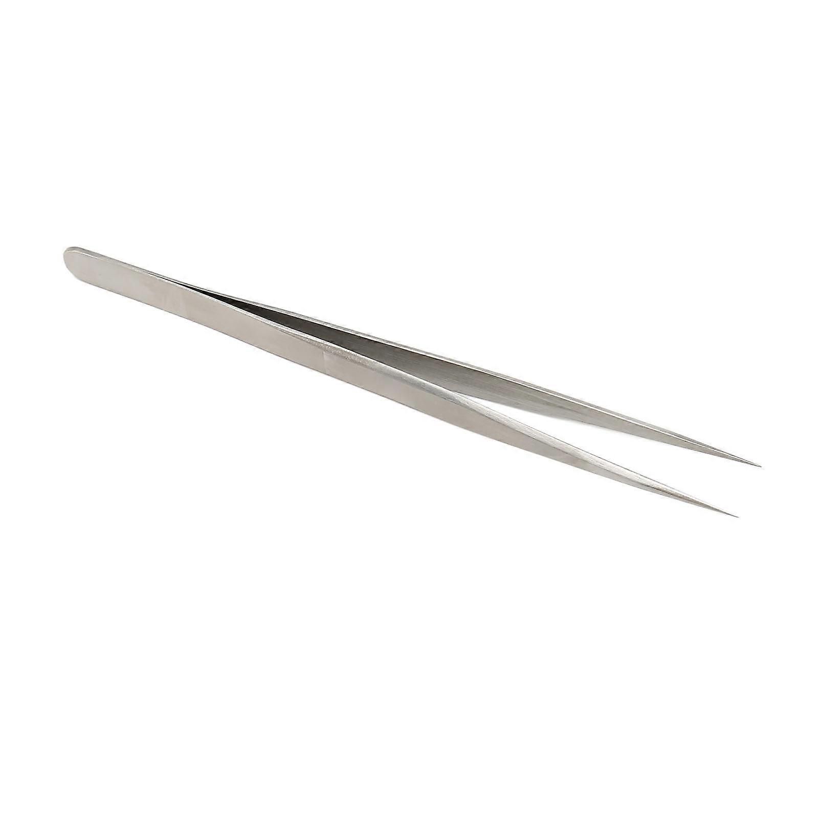 Point Tip Precision Tweezer Stainless Steel Perfectly Aligned Straight Isolating Tweezer for Eyelash Extension 