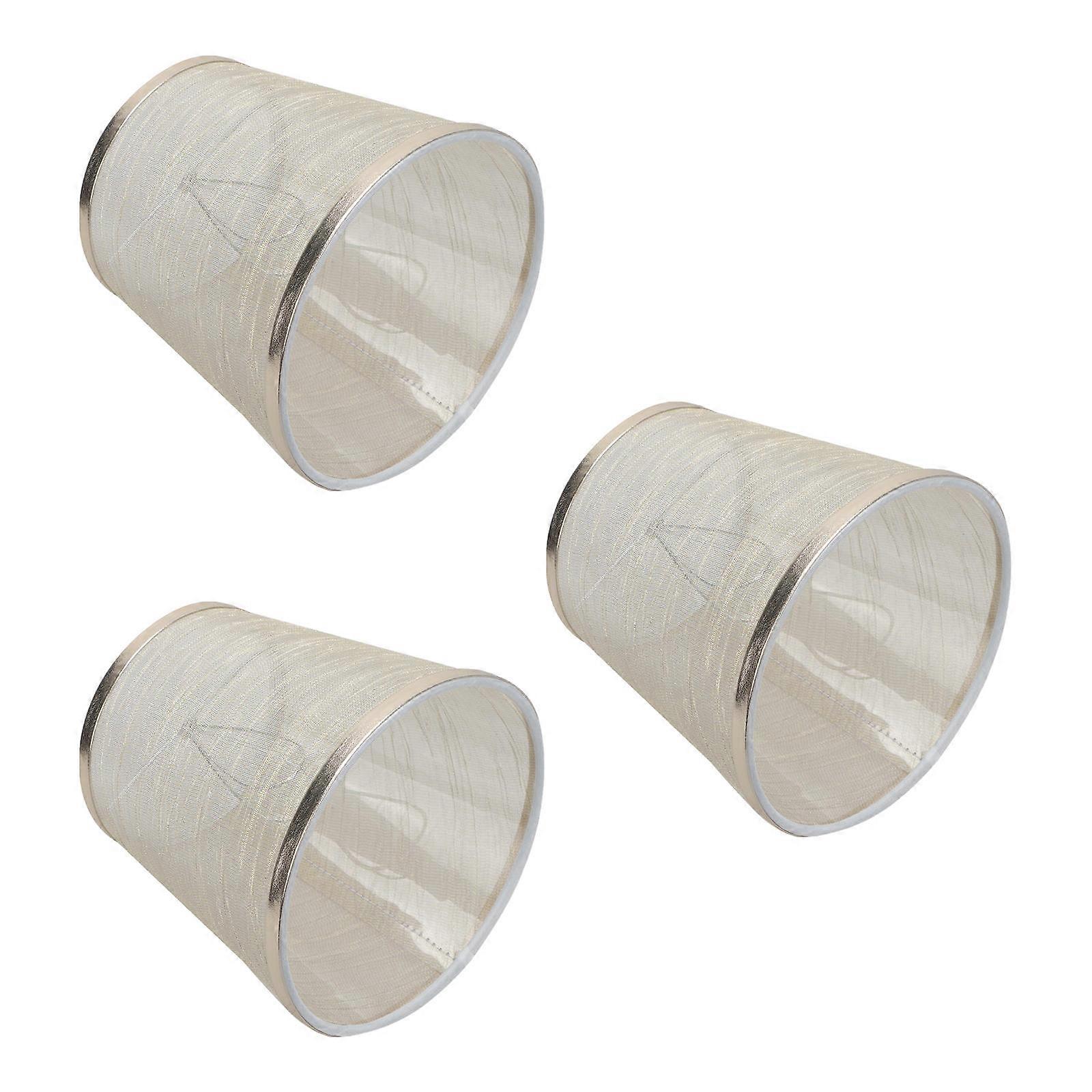 Light Yellow Cloth Bubble Type Lamp Shade for Ceiling Light 3Pcs