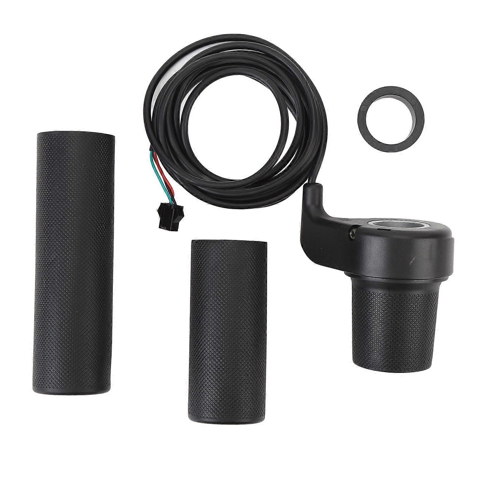 Throttle Grip Non Slip Rubber Hand Grips Electric Bike Handlebar Grip Speed Control Throttle Handle Bar for 22.5mm Handlebars
