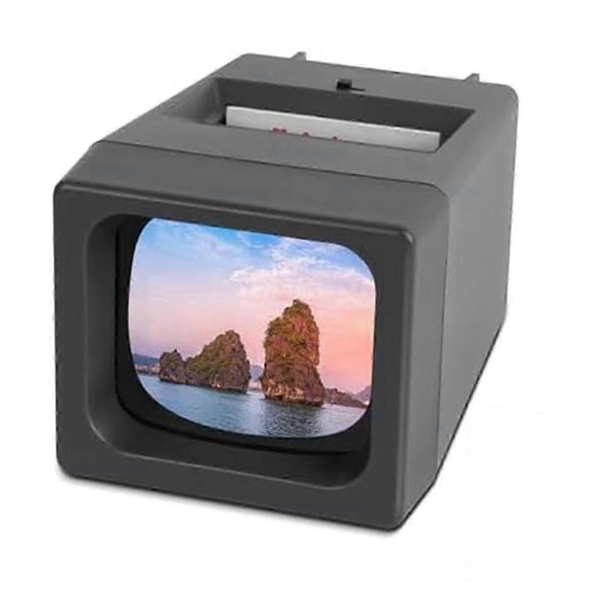 2025 35mm Slide and Film Viewer, Negative Viewer, Desktop LED Lighted Viewing, 2X Magnification