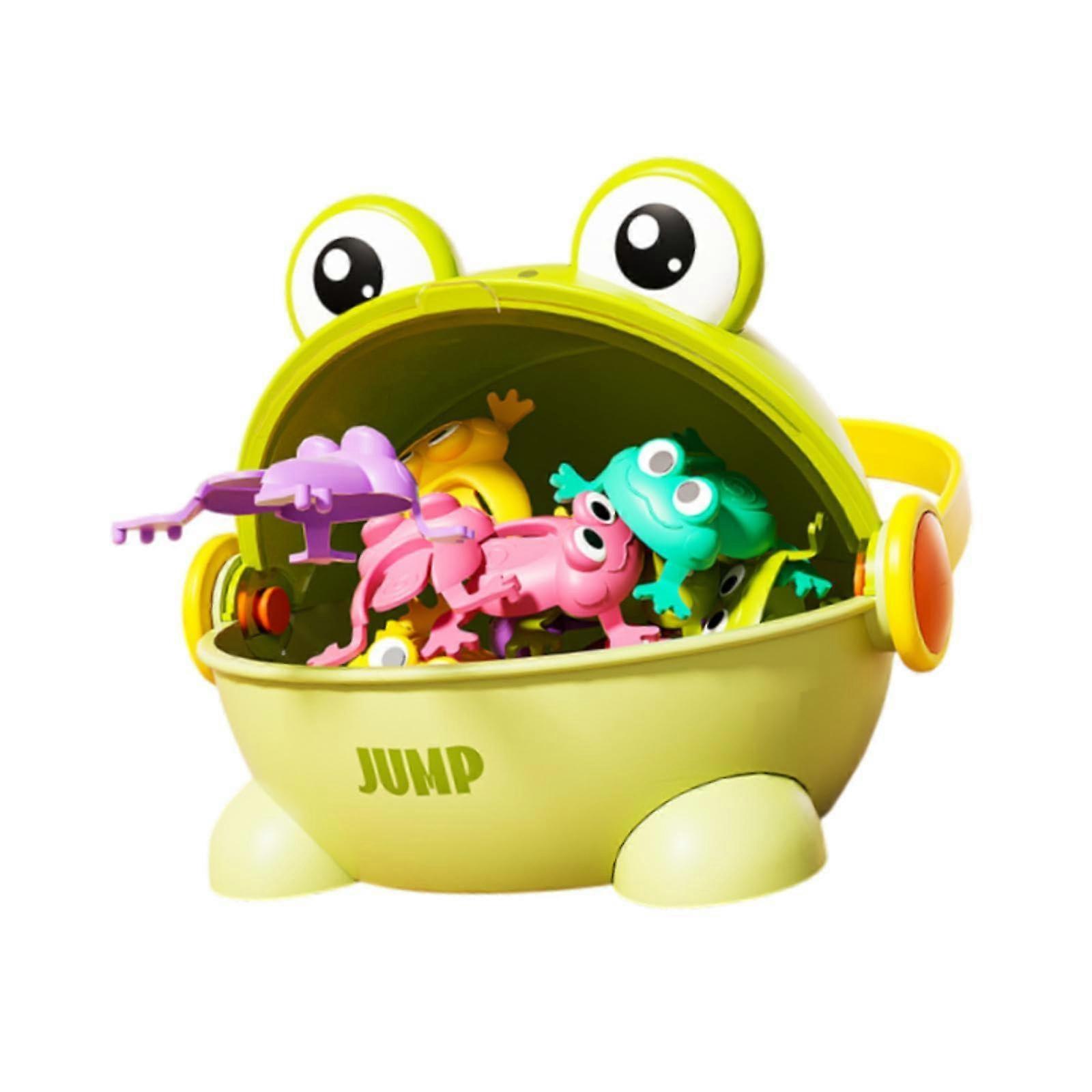 Funny jumping frog toys, Cool jumping frogs, Jumping toy frogs for kids, boys and girls, Green