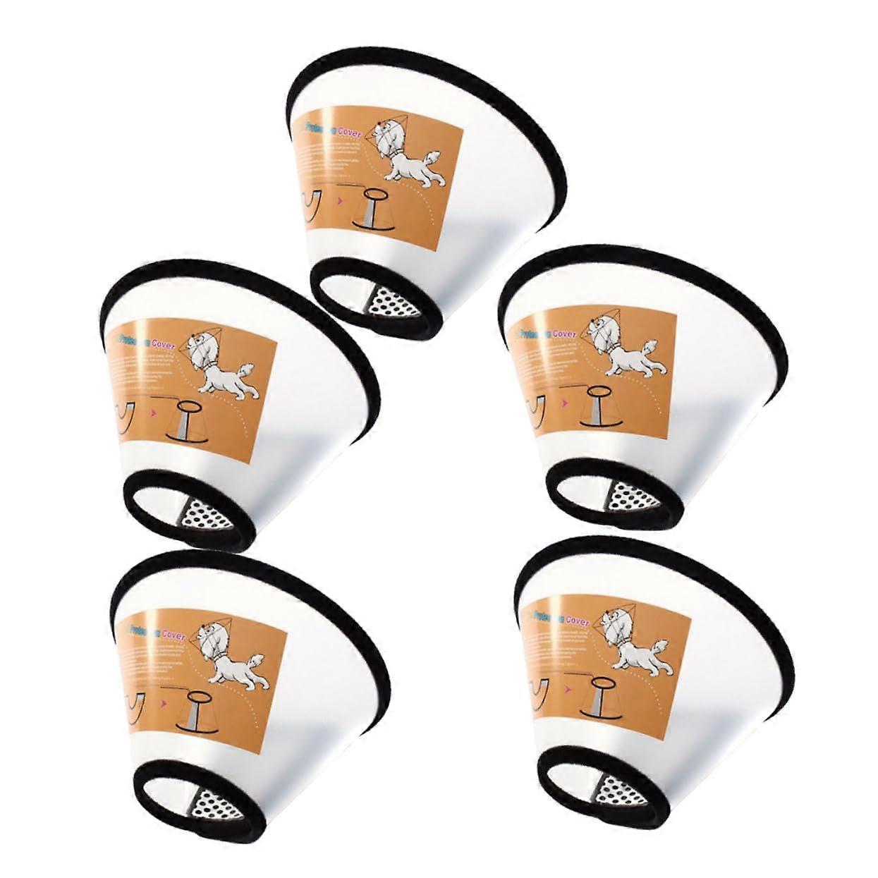 5Pack AntiBite AntiLeak Soft Recovery Collar for Dogs, Pet Cone Collar, AntiChew Protective Ring for Pets