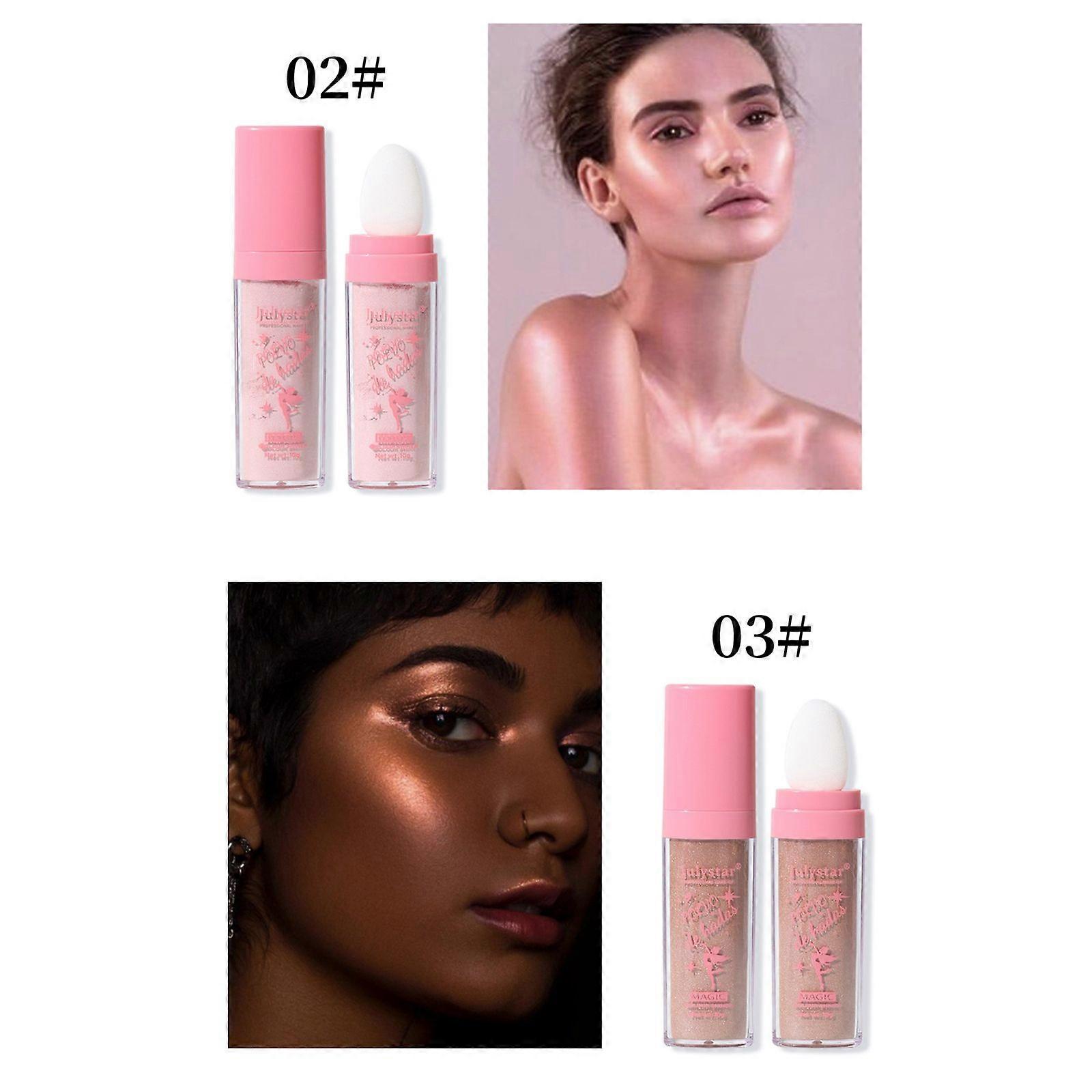 Julystar Highlighting Powder Set Natural Dimensional Brightening Face Contouring Body Highlighter