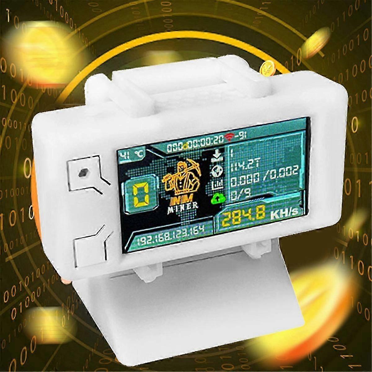 Upgrade NerdMiner 285KH/S BTC Solo Lottery Miner with Case Bitcoin Crypto  Miner WiFi Connection Low