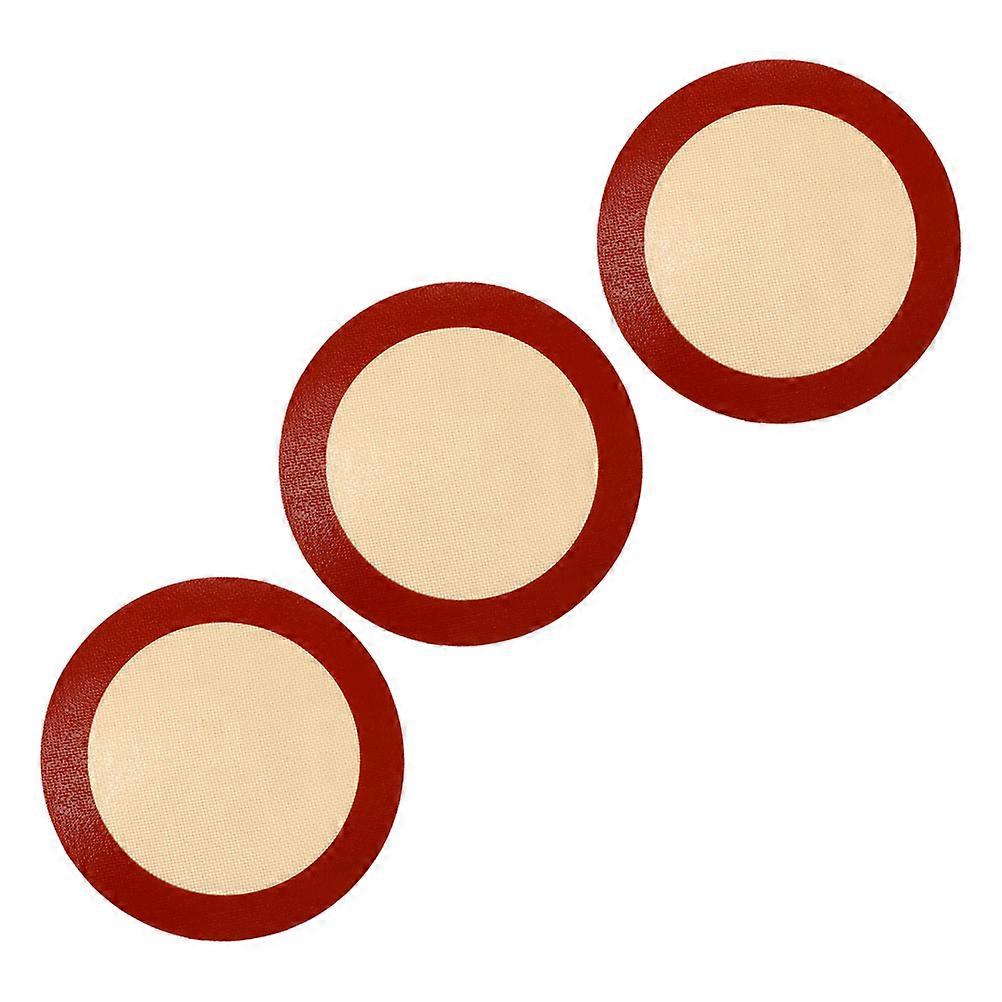 Red Silicone Baking Mat Set of 3 for Home Baking Non Stick Heat Evenly 12.5 Inch