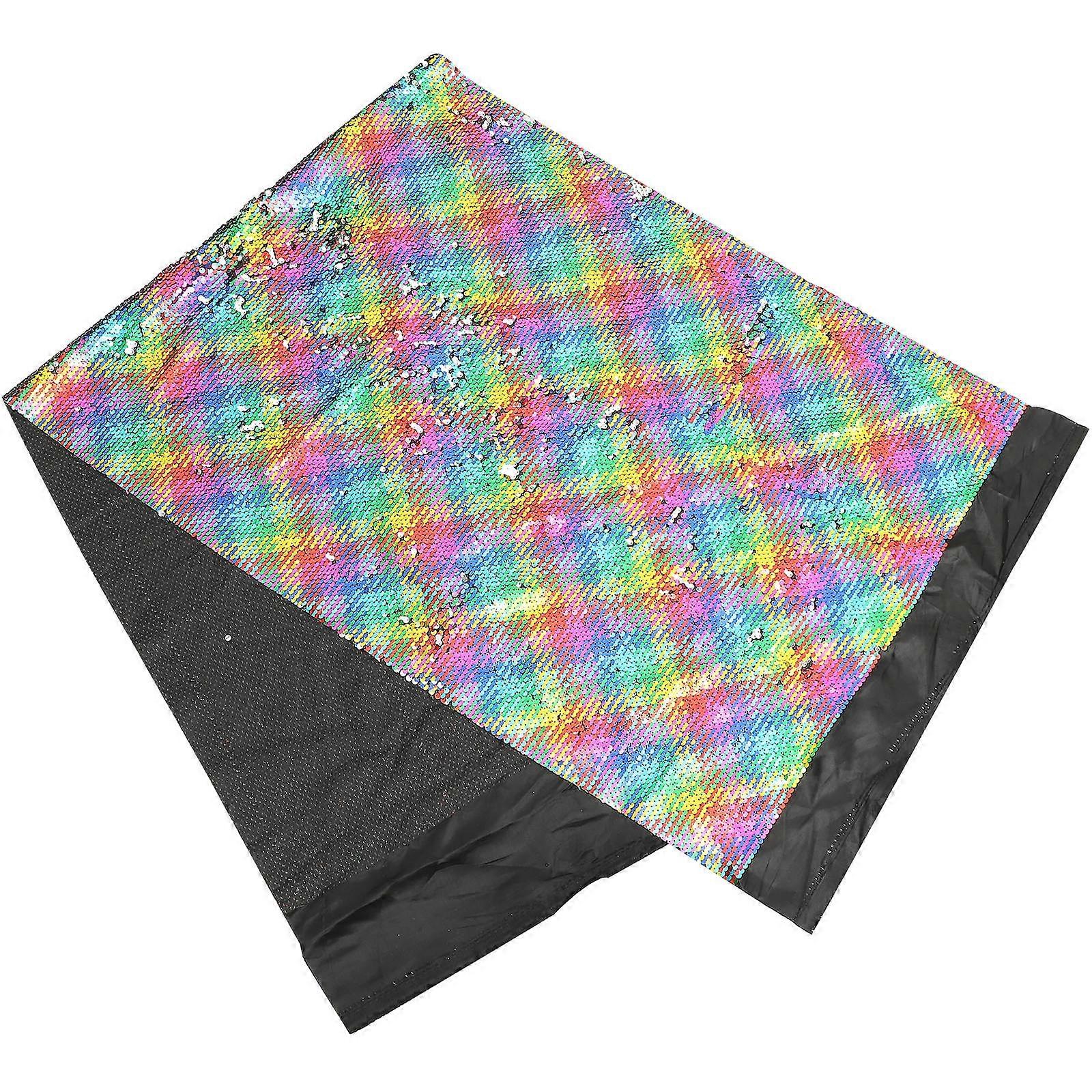 Double Sided Sequin Fabric for Holiday Decorations – Durable Glitter Cloth for Creative Sewing and DIY Craft Projects