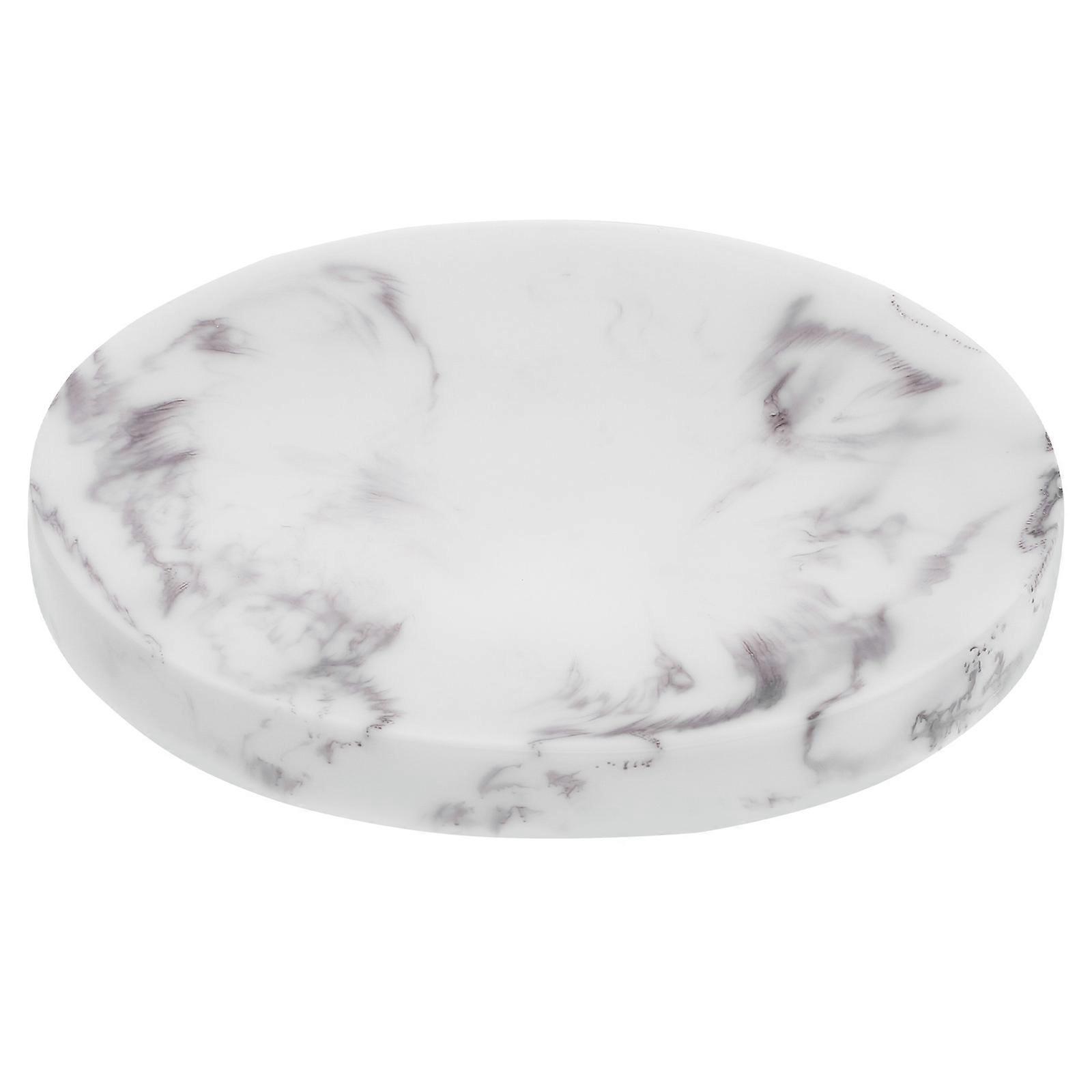 Nordic Style Soap Holder 1 Set Resin Soap Dish with Marble Pattern for Bathroom Decor