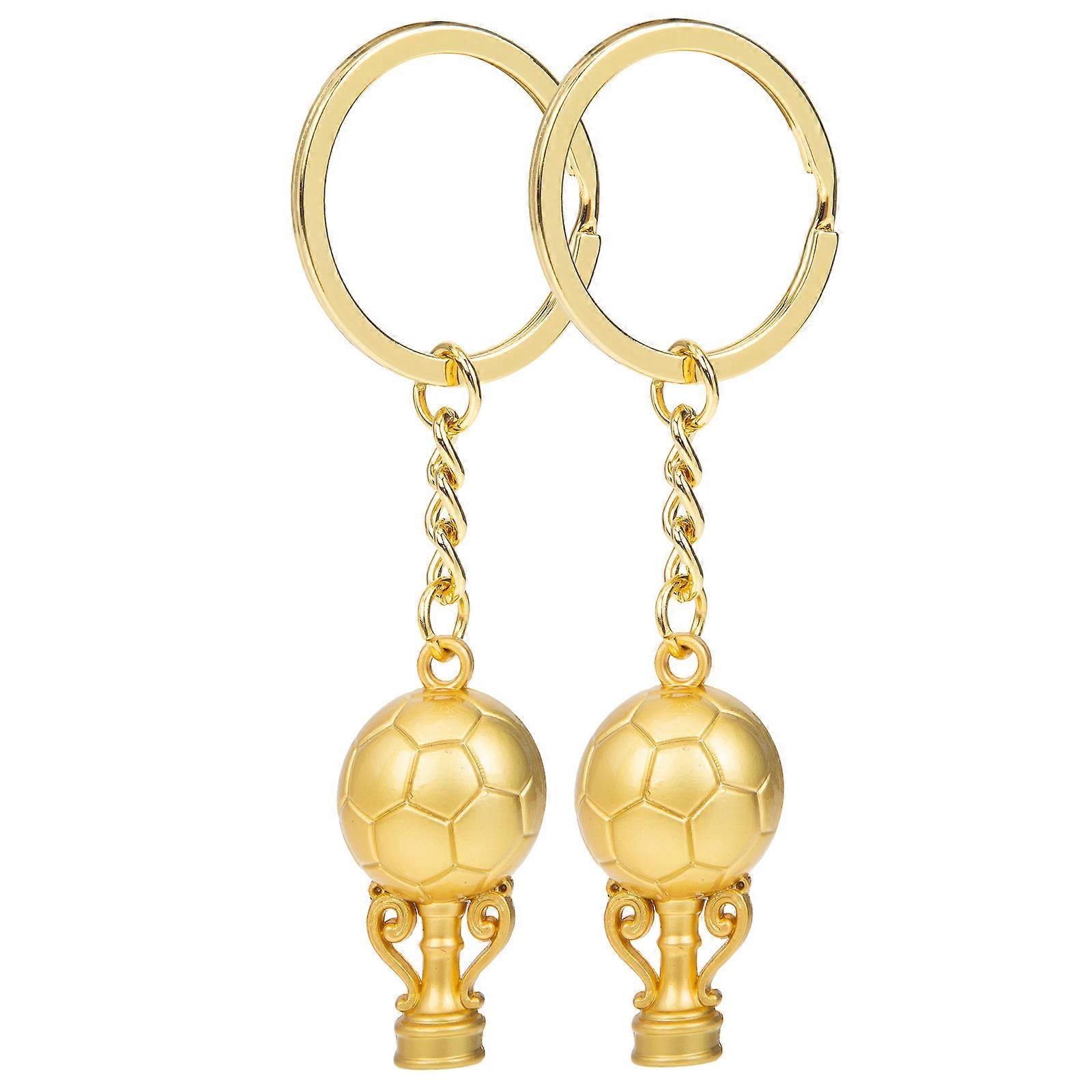 It looks like you're listing a product description or title for a football/soccer themed keychain set. To make it more polished and appealing,