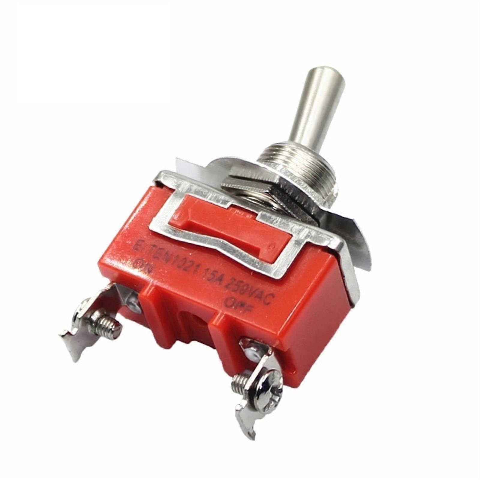 1 PIECE ONOFF 15A 250 V Toggle Switch 2 Pin Toggle Switch Rocker Switch Light Metal SPST ETEN1021