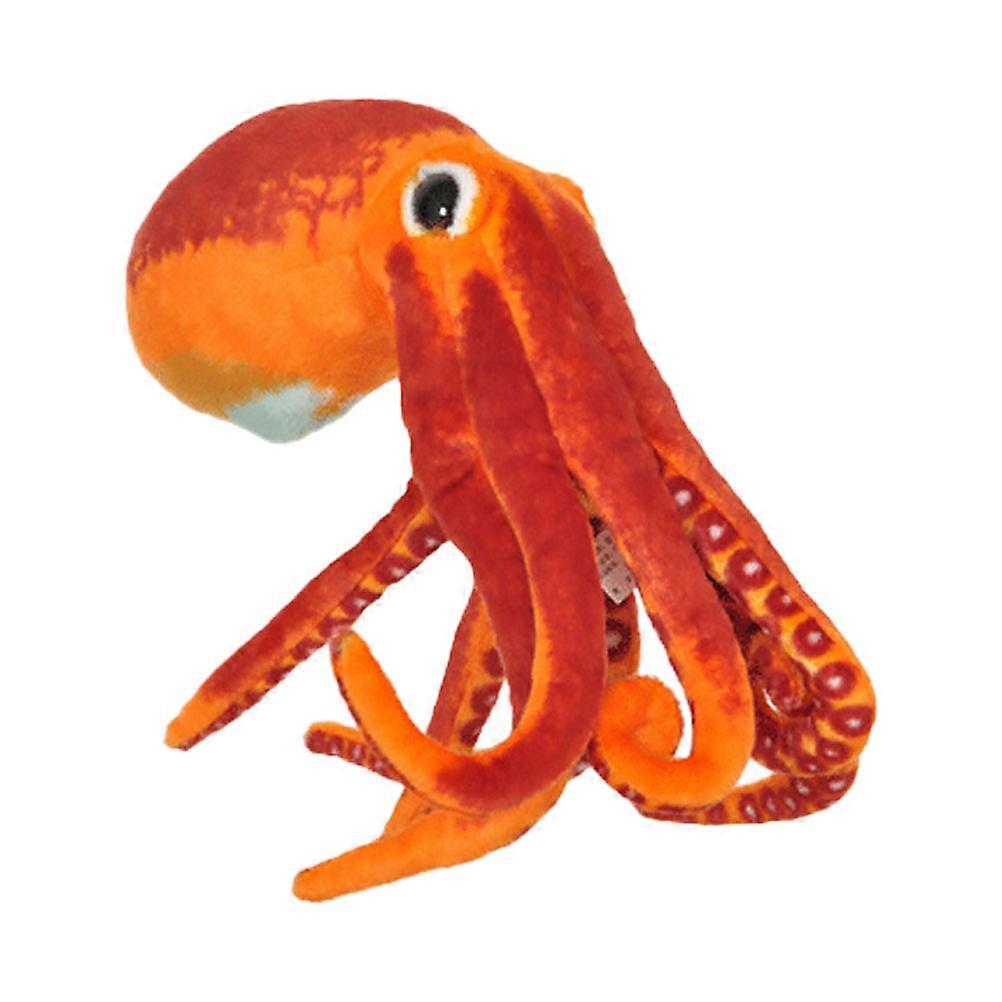Big Octopus Plush Toy for Decor Orange Preferred Material Durable Safe Practical 7 inch