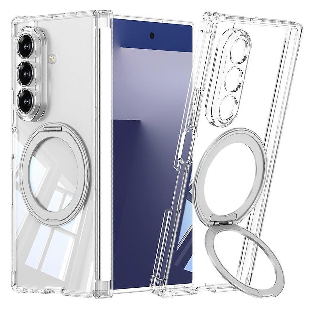 GKK Compatible For Samsung Galaxy Z Fold7 5G Magnetic Case with Kickstand Airbag Drop Proof TPU Phone Cover