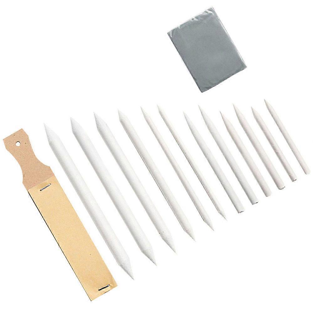 Practical Sketch Tool Set with Blending Stumps for Drawing Assorted Color 14pcs