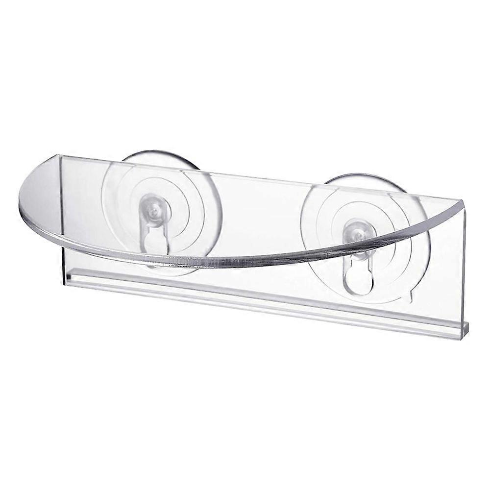 Acrylic Flowerpot Rack with Suction Cup for Indoor Wall Mounting Suitable for Bonsai 1 Set