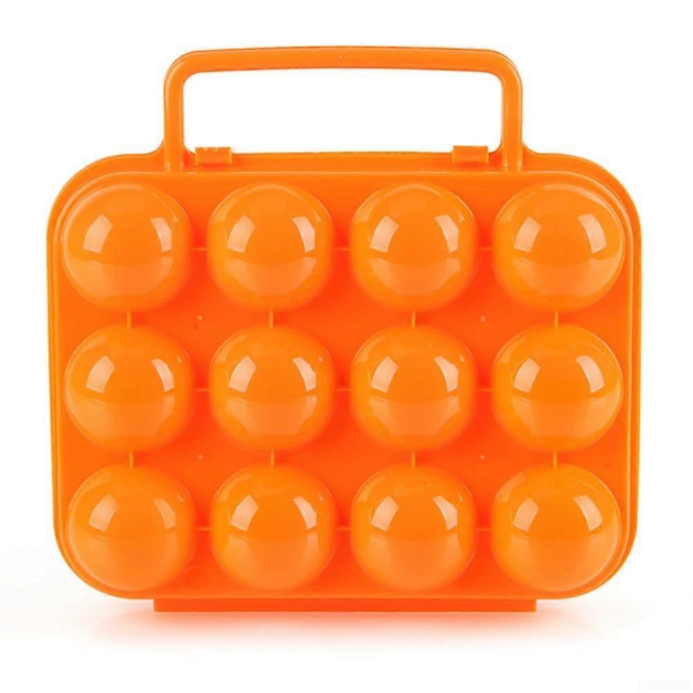 Practical egg storage solution with stable design and shockabsorbing properties (orange)