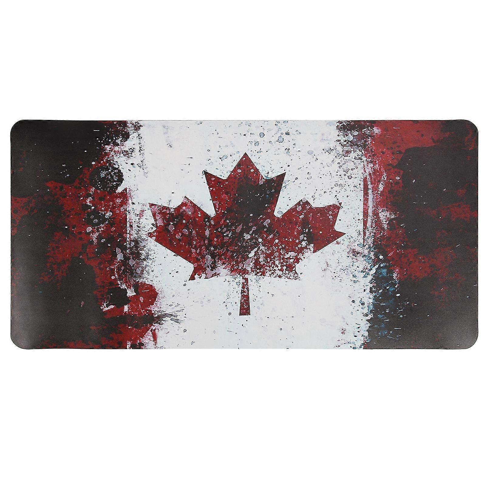 Large Maple Leaf Pattern Gaming Mouse Pad - Extra Smooth, Waterproof & Durable Non-Slip Desk Mat for Home & Office Use