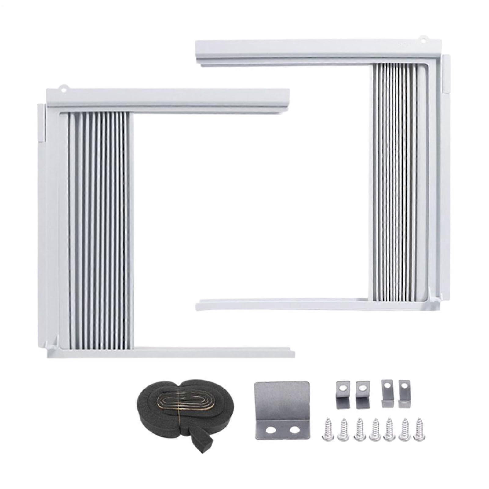 AC Side Panels for Window Ventilation Insulation, Removable Sealed Frame with Sliding Insulation, Medium Size for Home Office Wall
