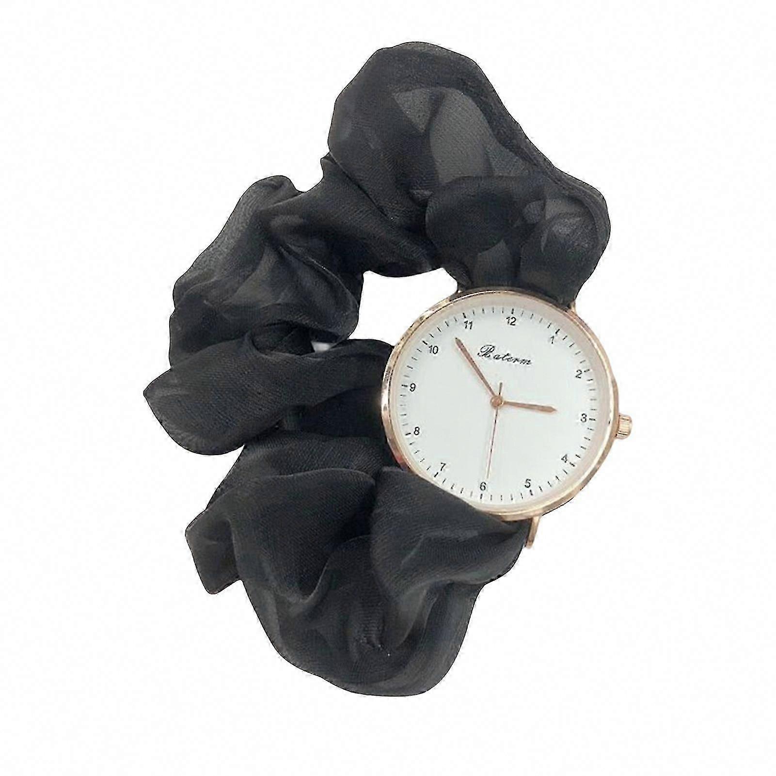 Elegant Digital Watch with Ribbon Strap - Stylish Jewelry Accessory for Students